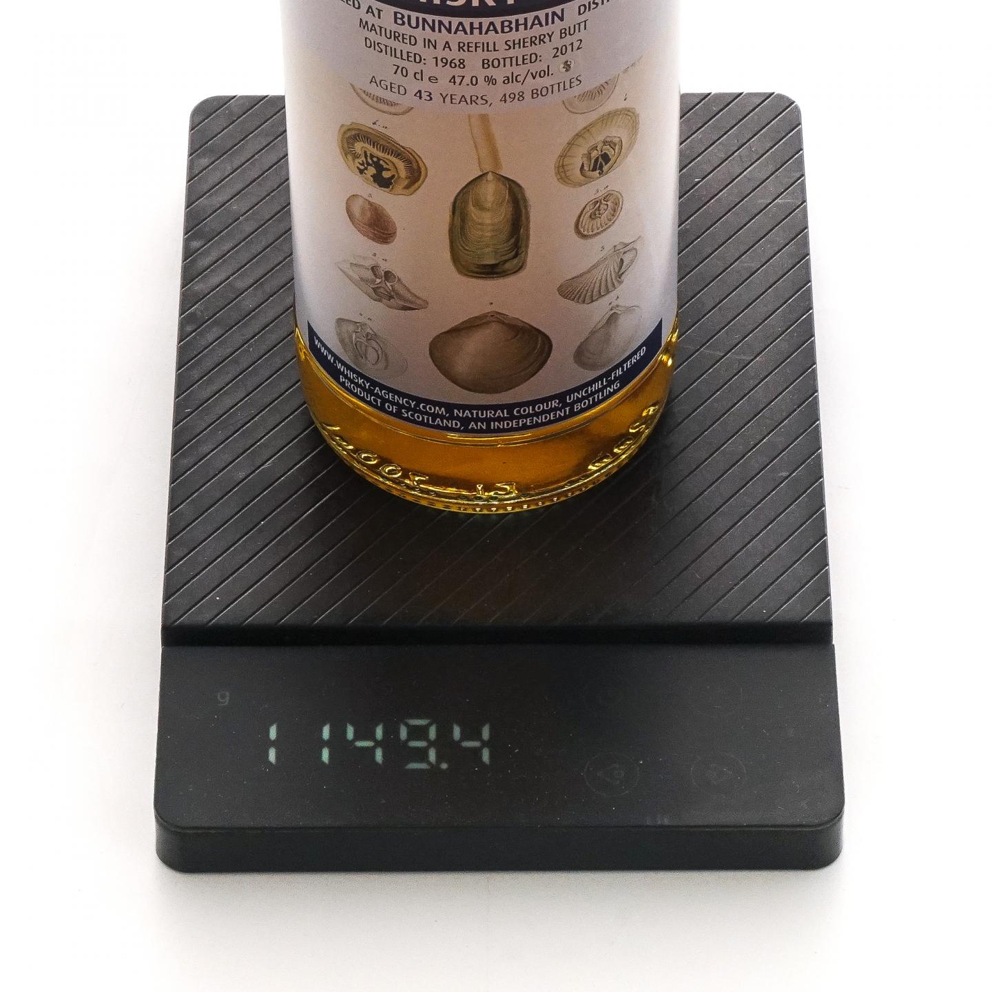 Bunnahabhain 布纳哈本 43年 1968-2012 雪莉桶 TWA