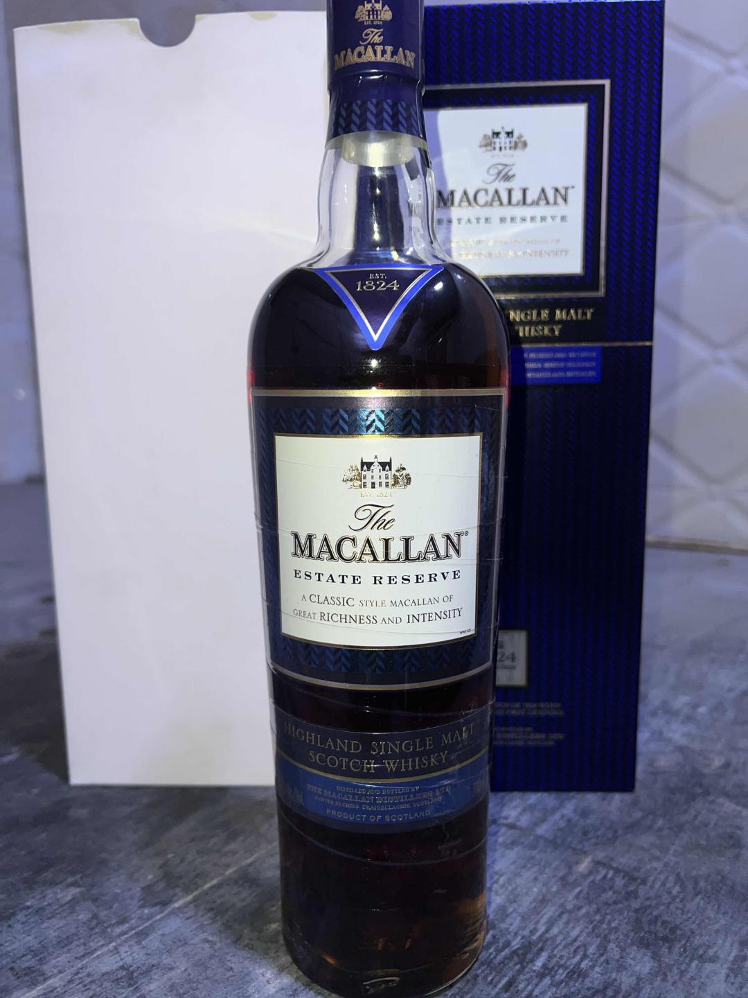 麦卡伦1824系列蓝色庄园 蓝色经典ESTATE RESERVE 洋酒威士忌进口