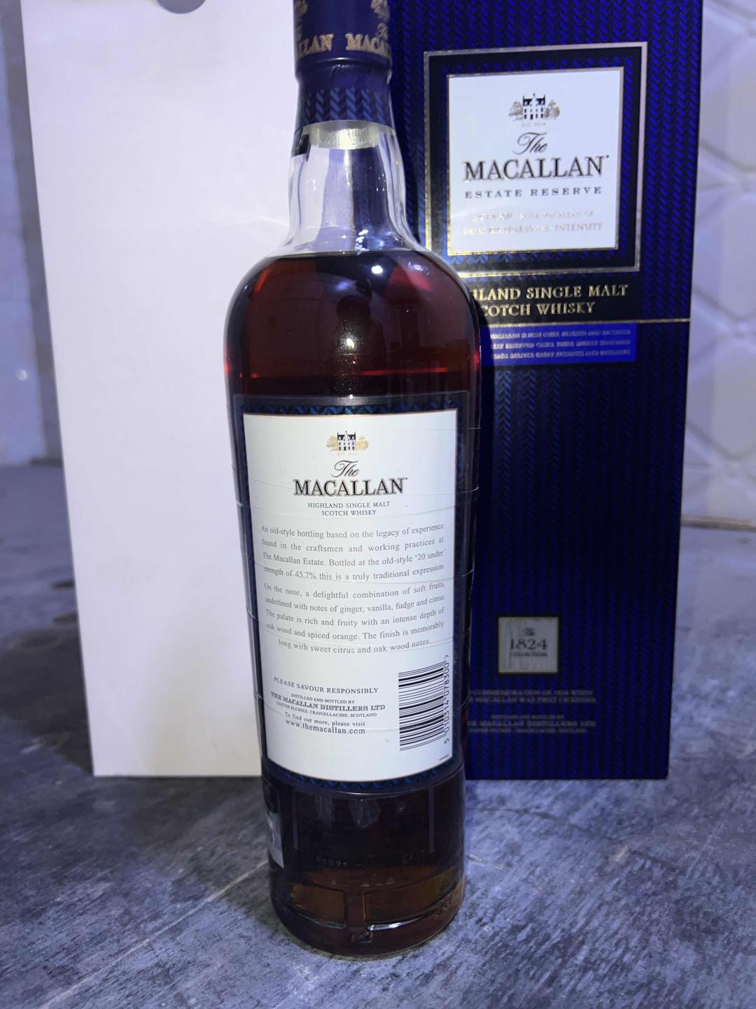 麦卡伦1824系列蓝色庄园 蓝色经典ESTATE RESERVE 洋酒威士忌进口