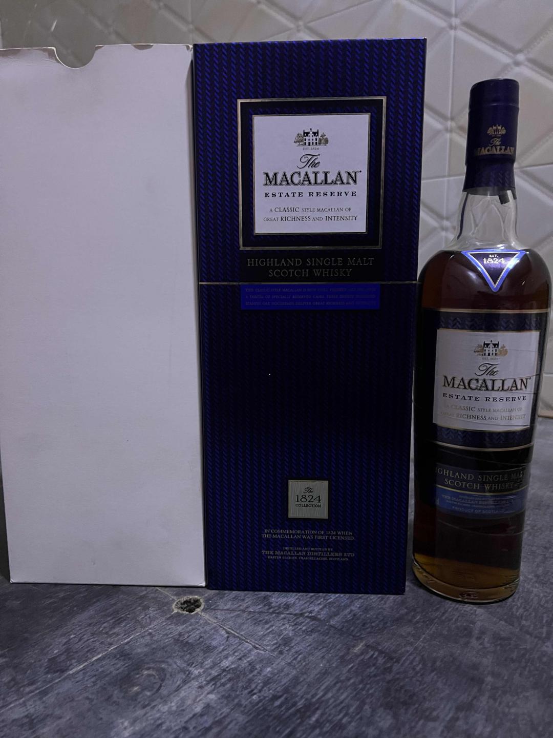 麦卡伦1824系列蓝色庄园 蓝色经典ESTATE RESERVE 洋酒威士忌进口