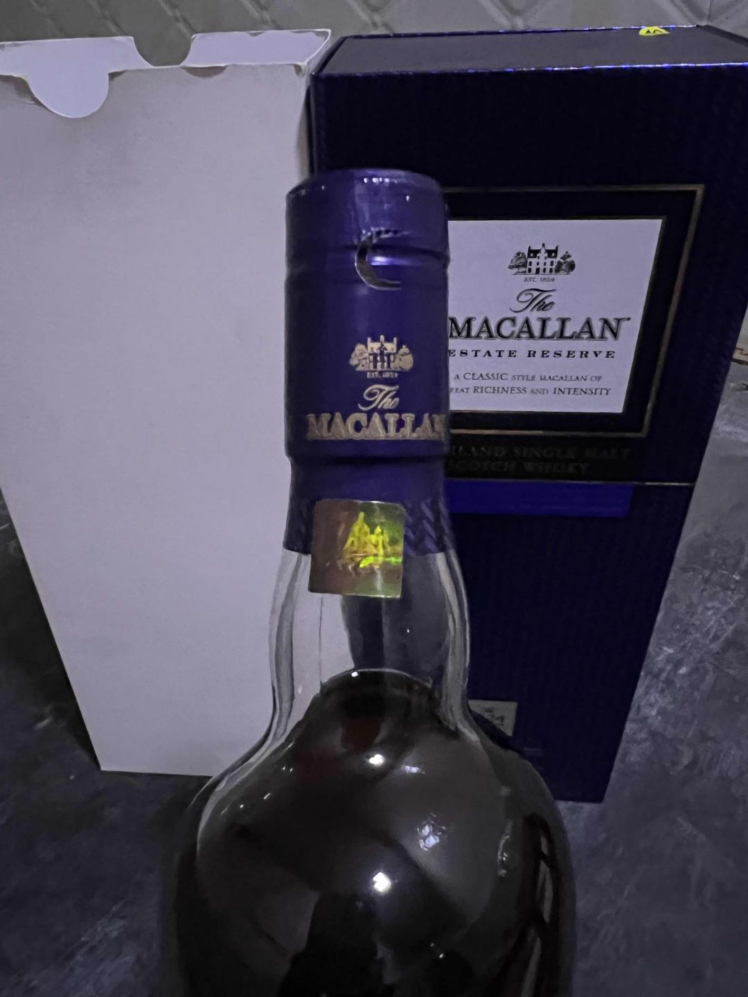 麦卡伦1824系列蓝色庄园 蓝色经典ESTATE RESERVE 洋酒威士忌进口