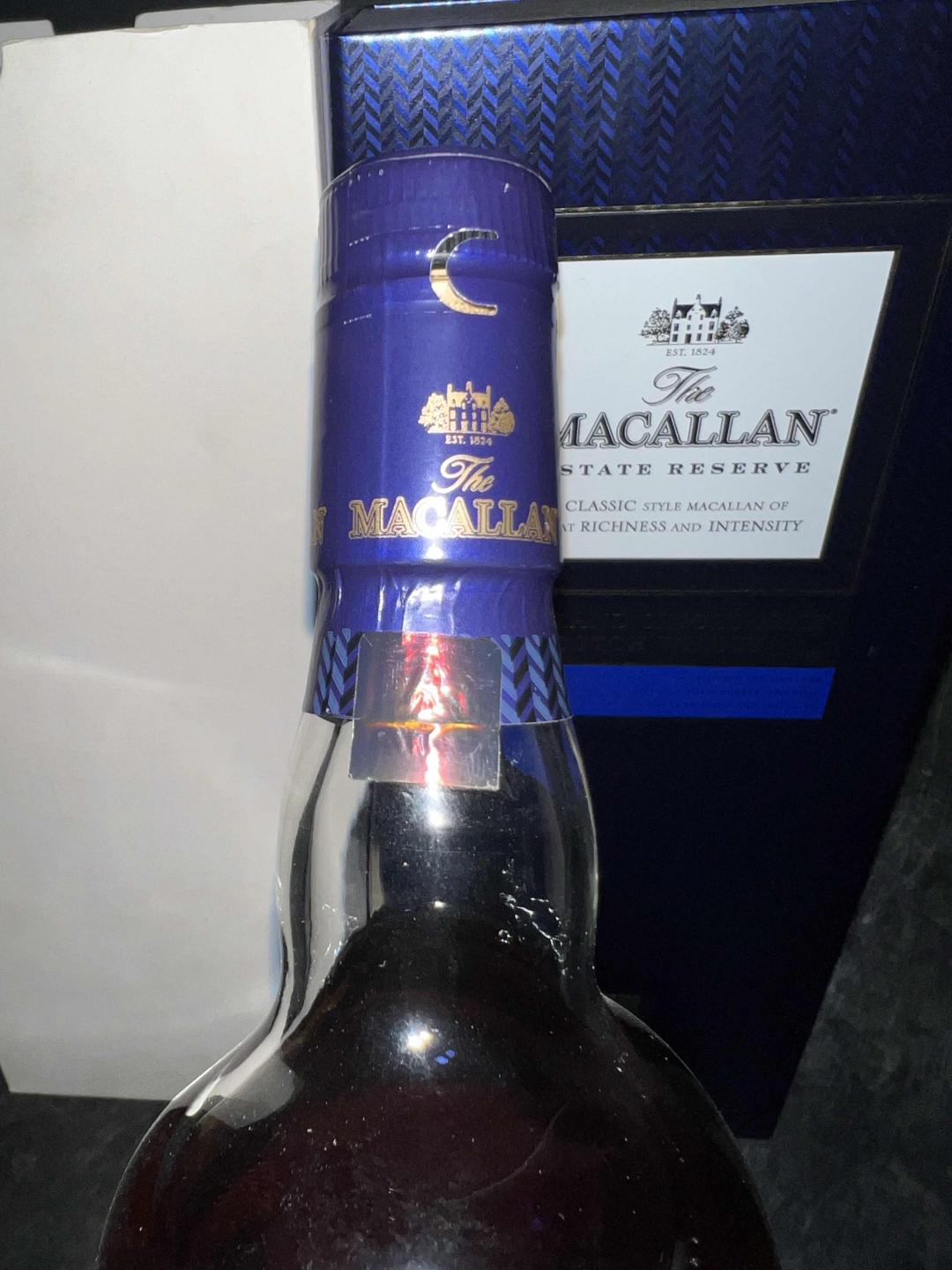 麦卡伦1824系列蓝色庄园 蓝色经典ESTATE RESERVE 洋酒威士忌进口