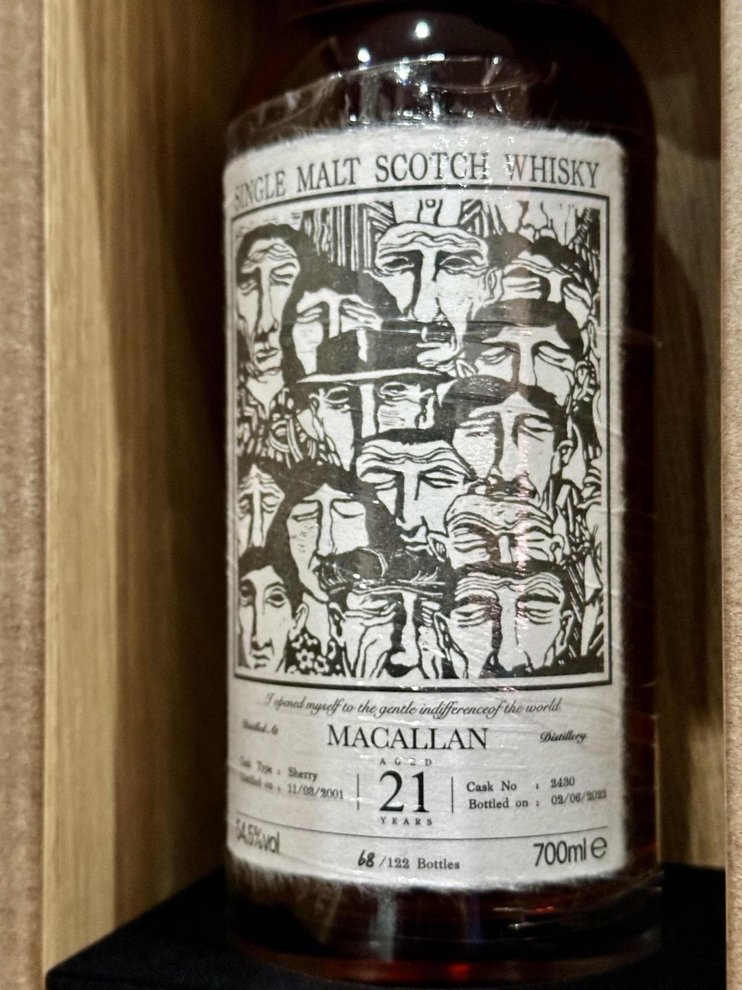 2001-2022麦卡伦21年初填雪莉单桶