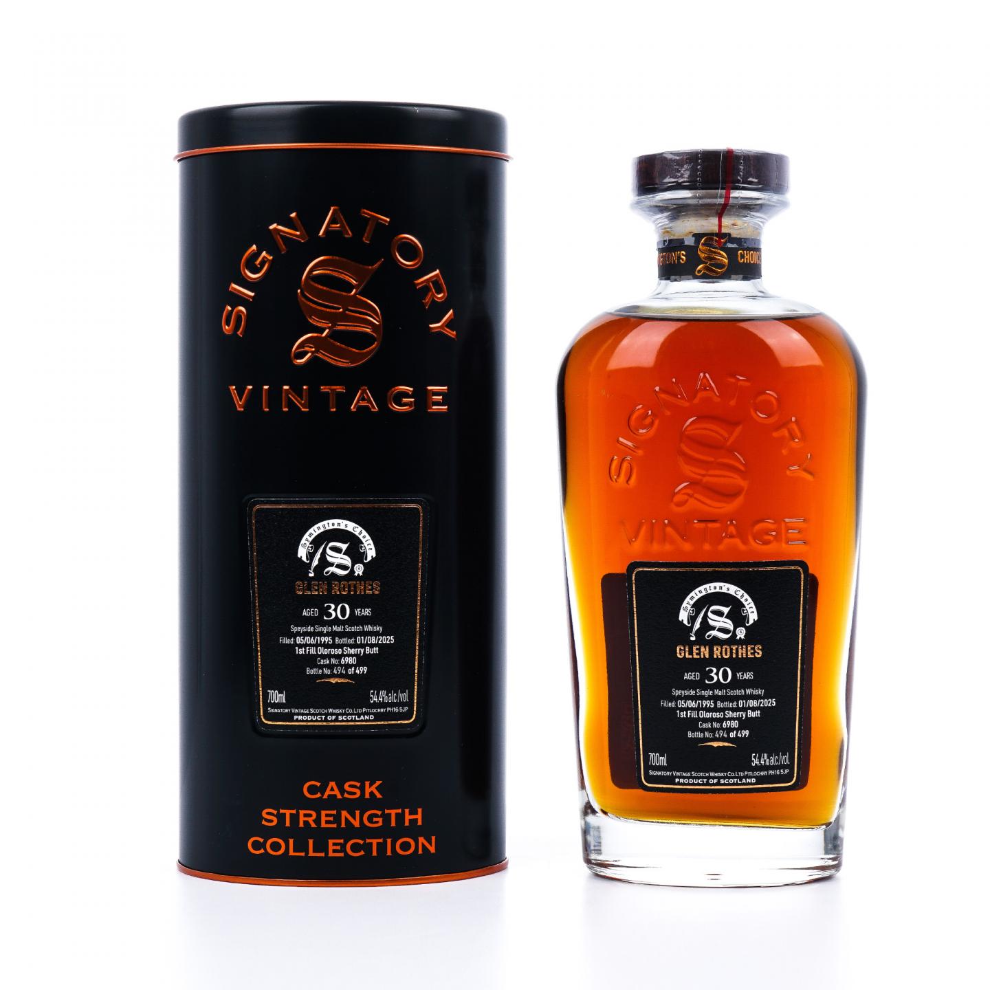 Glenrothes 格兰路思 30年 1995-2025 雪莉桶#6980 SV