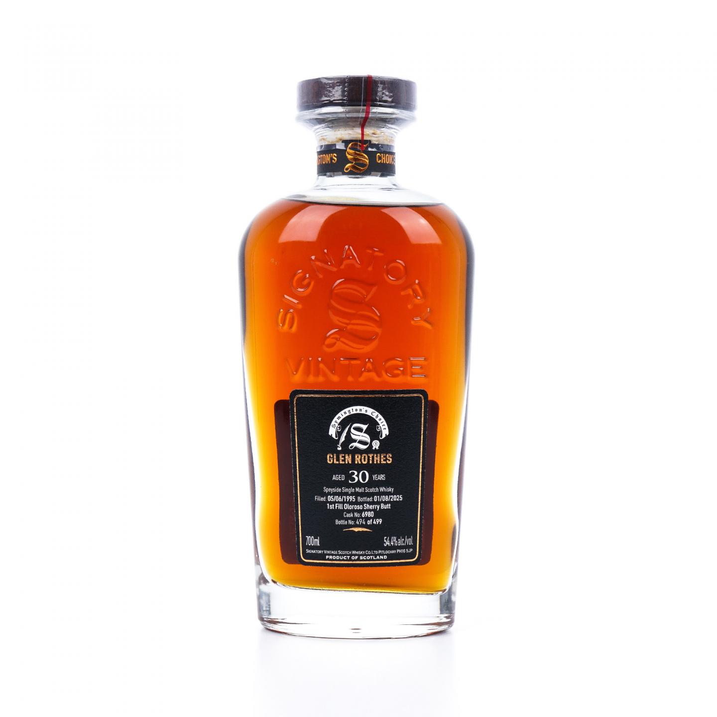 Glenrothes 格兰路思 30年 1995-2025 雪莉桶#6980 SV