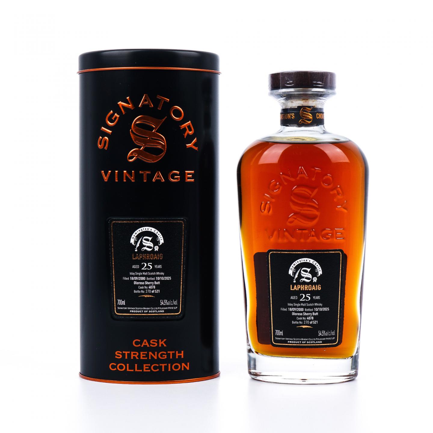 Laphroaig 拉弗格 25年 2000-2025 雪莉桶#4078 SV