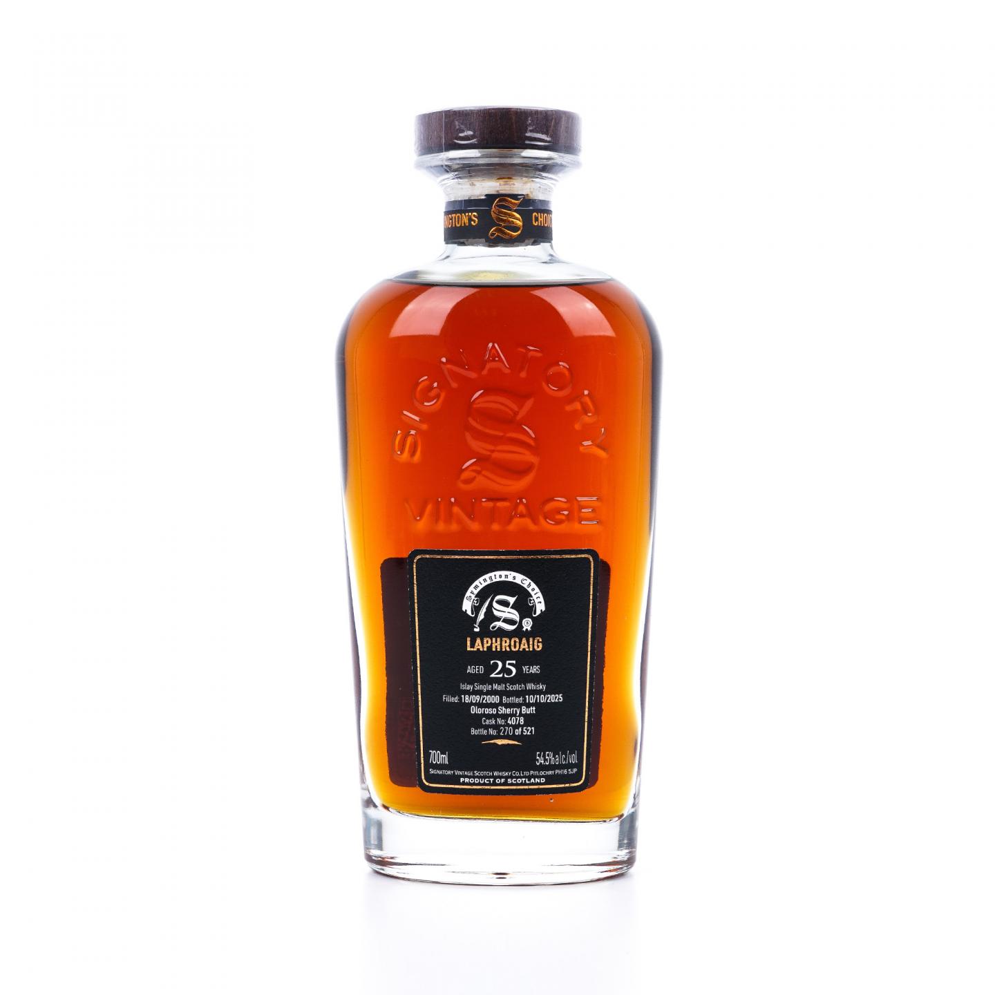 Laphroaig 拉弗格 25年 2000-2025 雪莉桶#4078 SV