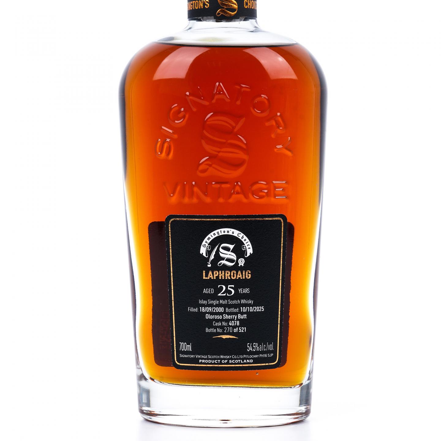 Laphroaig 拉弗格 25年 2000-2025 雪莉桶#4078 SV