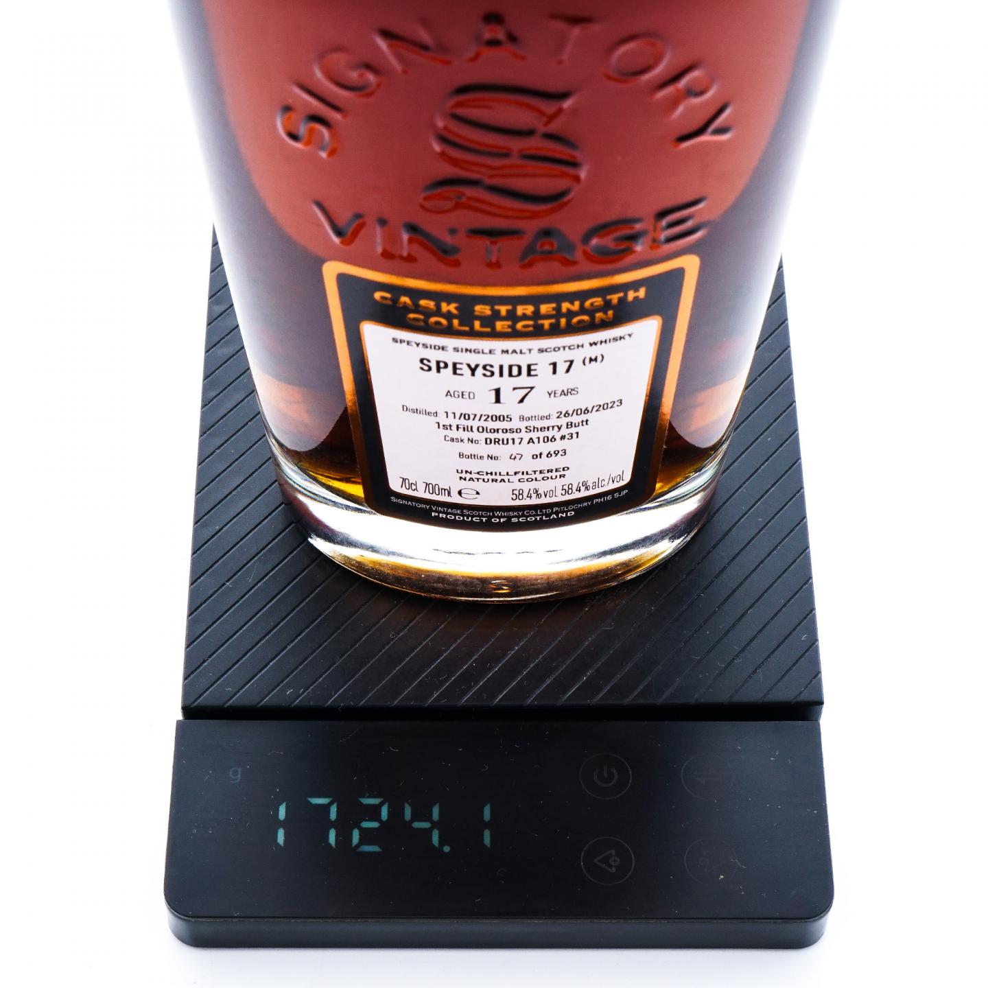 秘密斯佩塞 17年 2005-2023 SV 初填雪莉桶A106#31