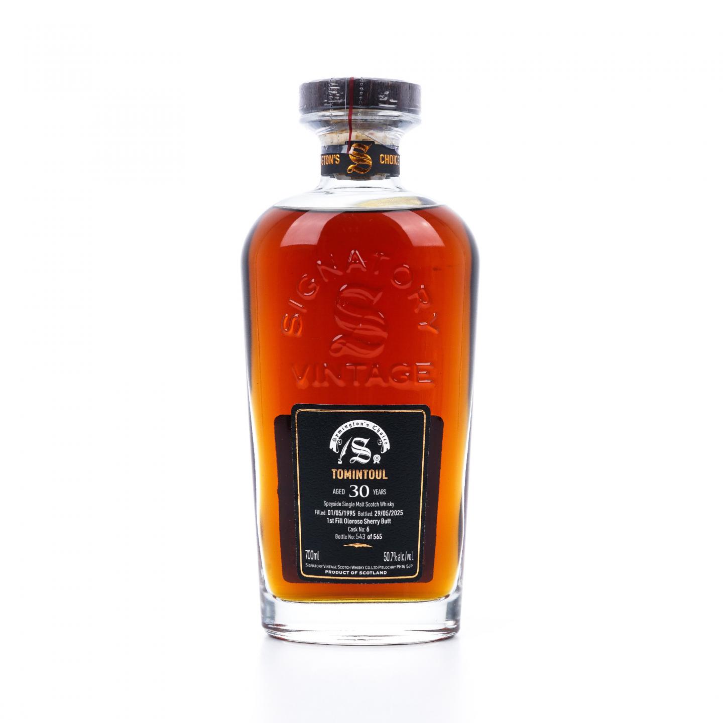 Tomintoul 托明多 30年 1995-2025 雪莉桶 SV