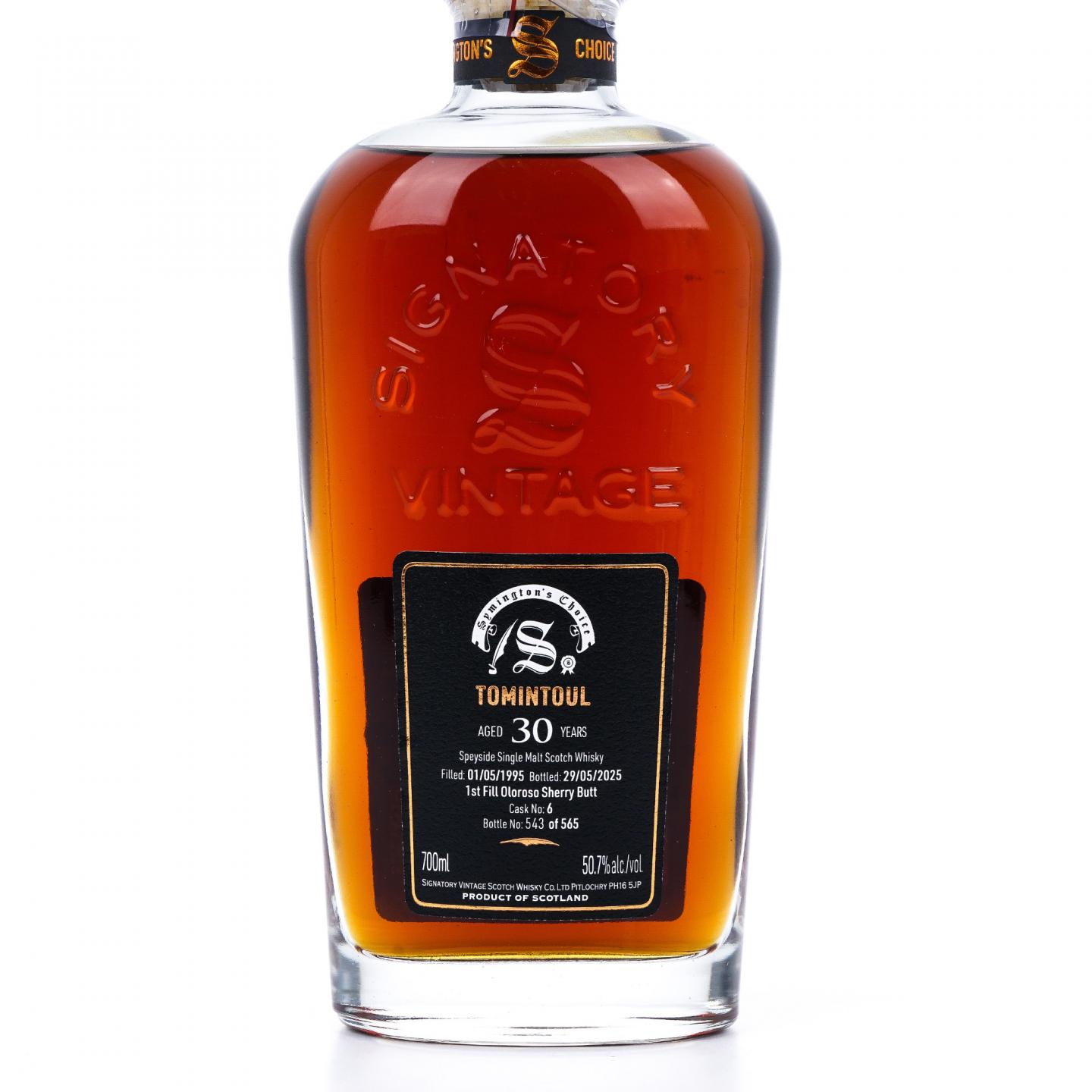 Tomintoul 托明多 30年 1995-2025 雪莉桶 SV