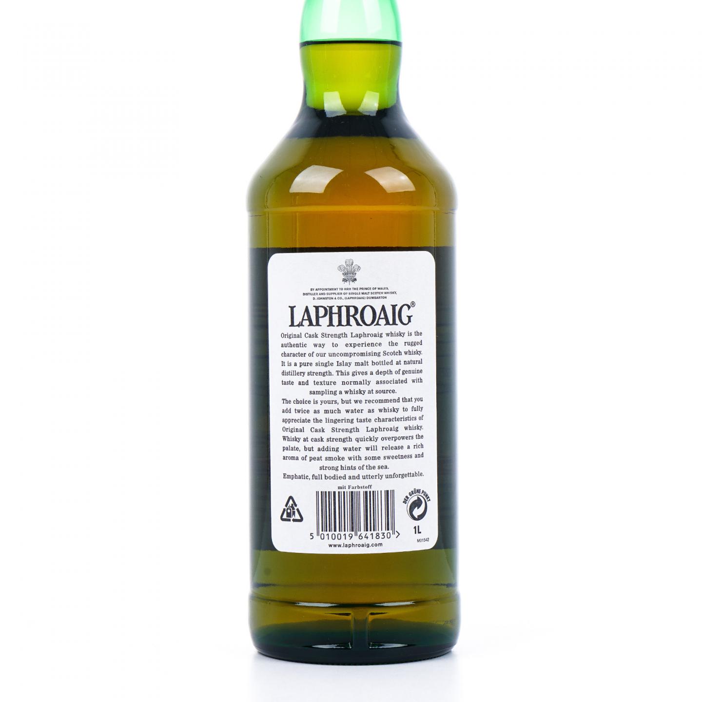 Laphroaig 拉弗格 10年 桶强 小红标 55.7%vol. 1升装