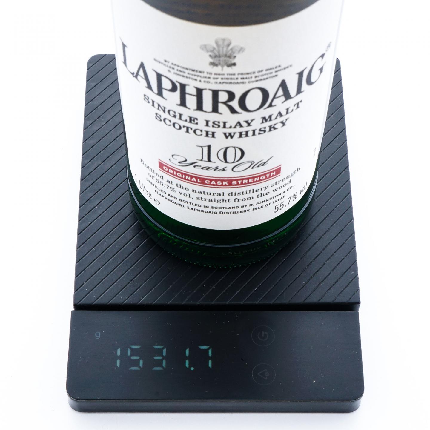 Laphroaig 拉弗格 10年 桶强 小红标 55.7%vol. 1升装
