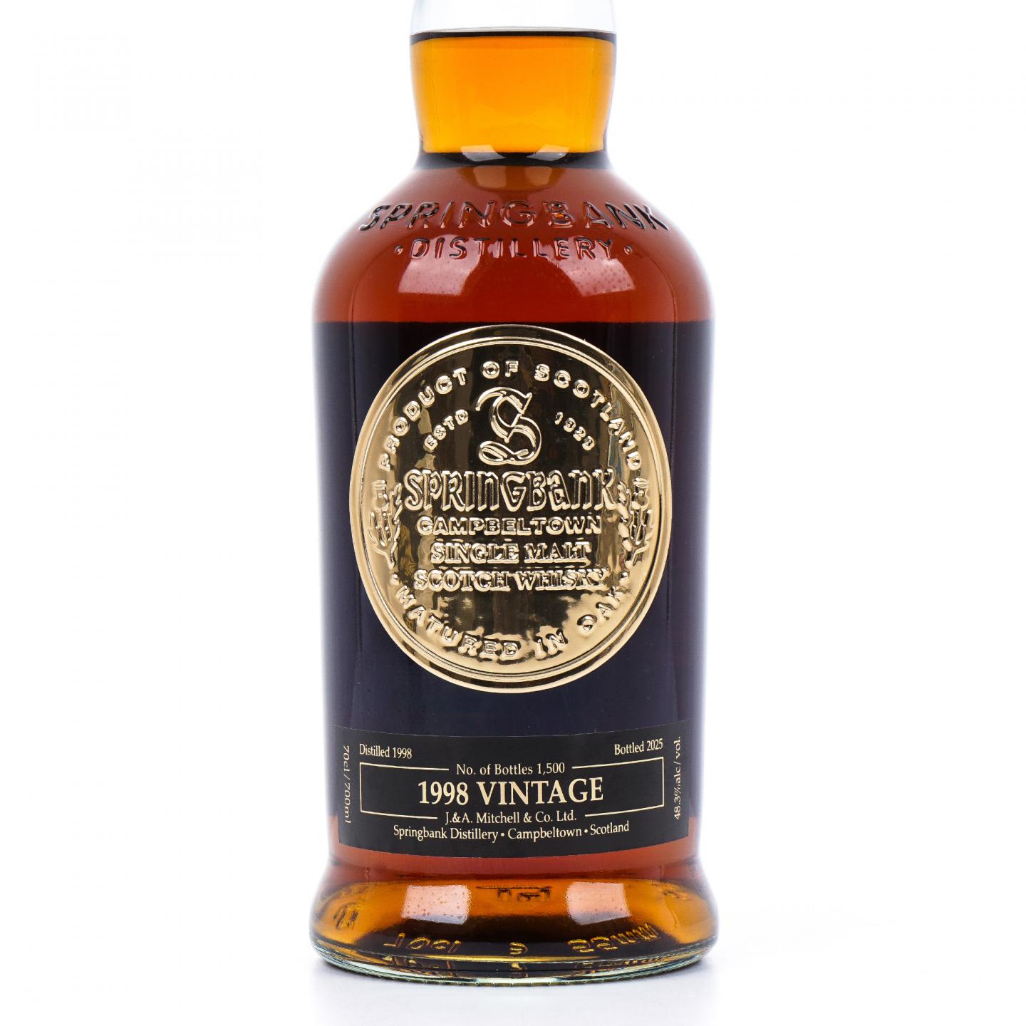 Springbank 云顶 1998-2025 Vintage
