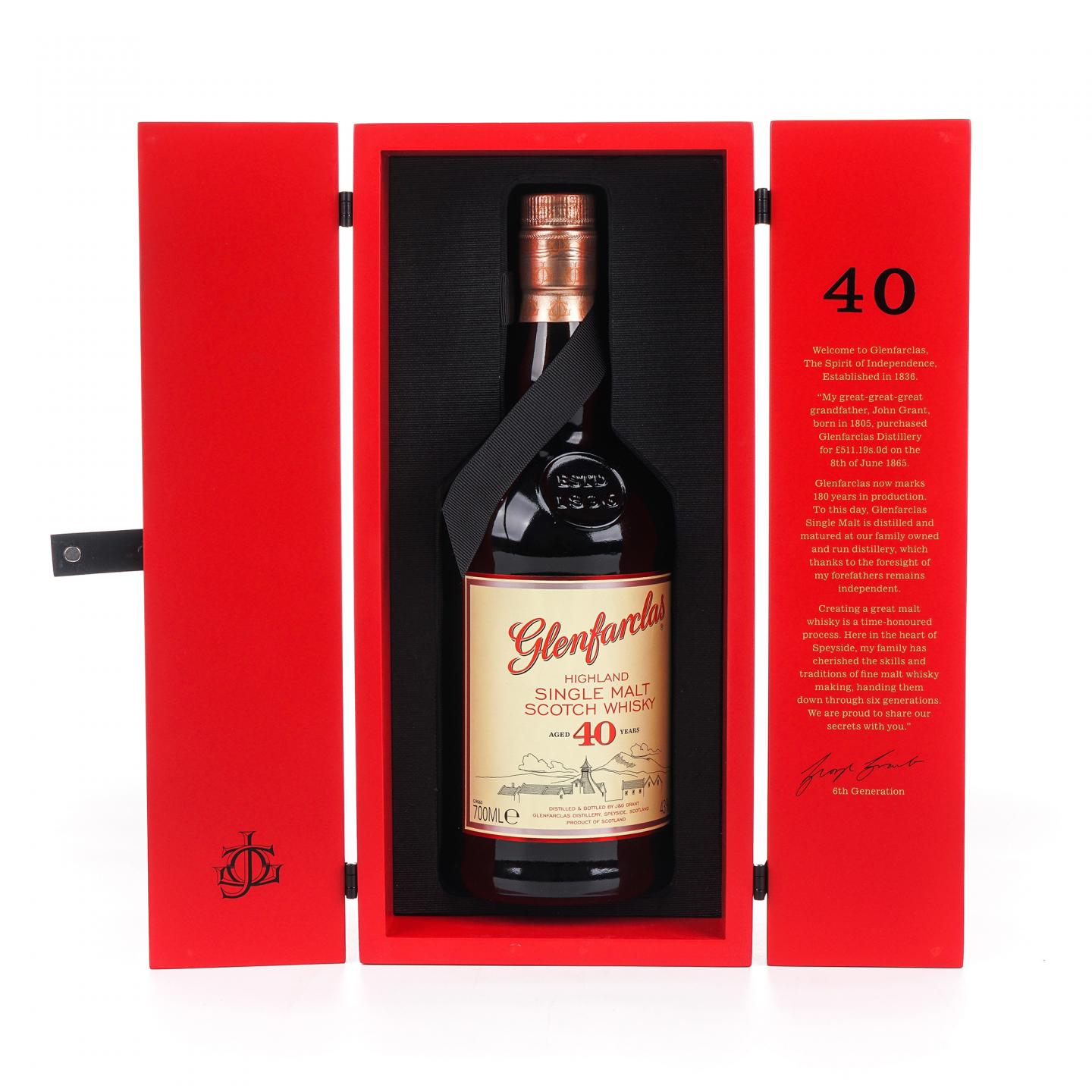 Glenfarclas 格兰花格 40年 红礼盒版