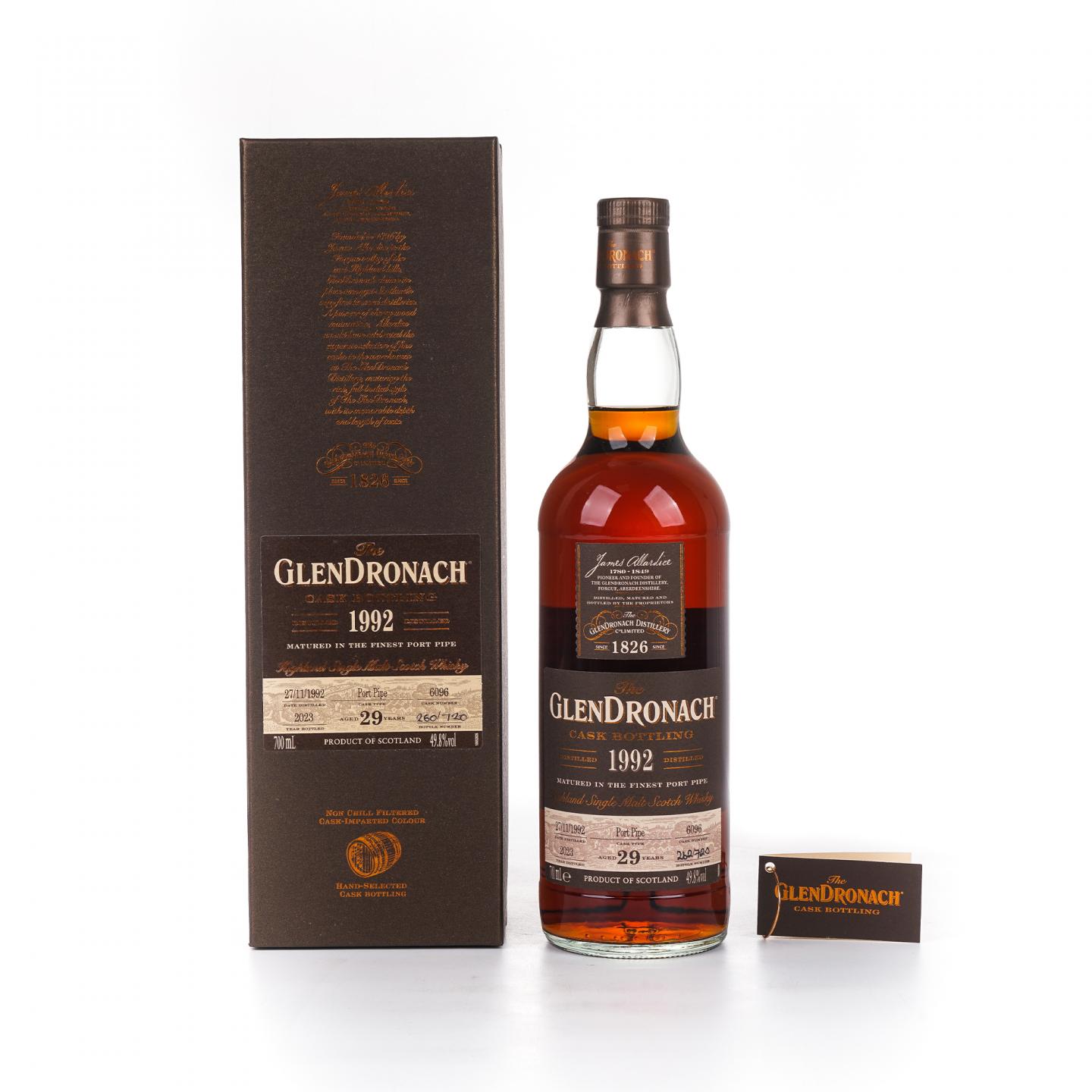 Glendronach 格兰多纳 29年 1992-2023 单桶#6096 行货 非原盒