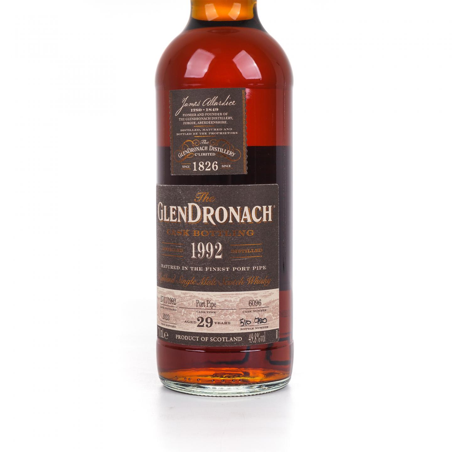 Glendronach 格兰多纳 29年 1992-2023 行货 单桶#6096