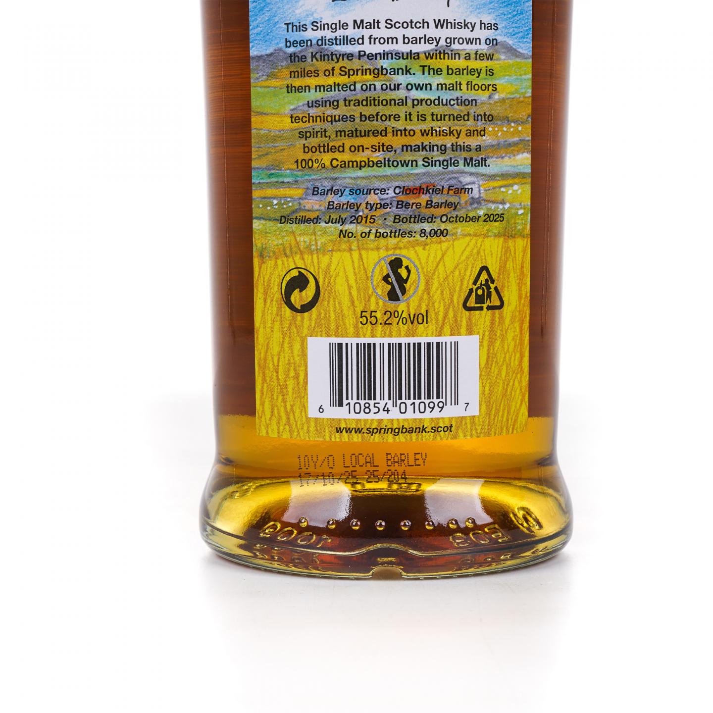 Springbank 云顶 10年 2015-2025 本地大麦