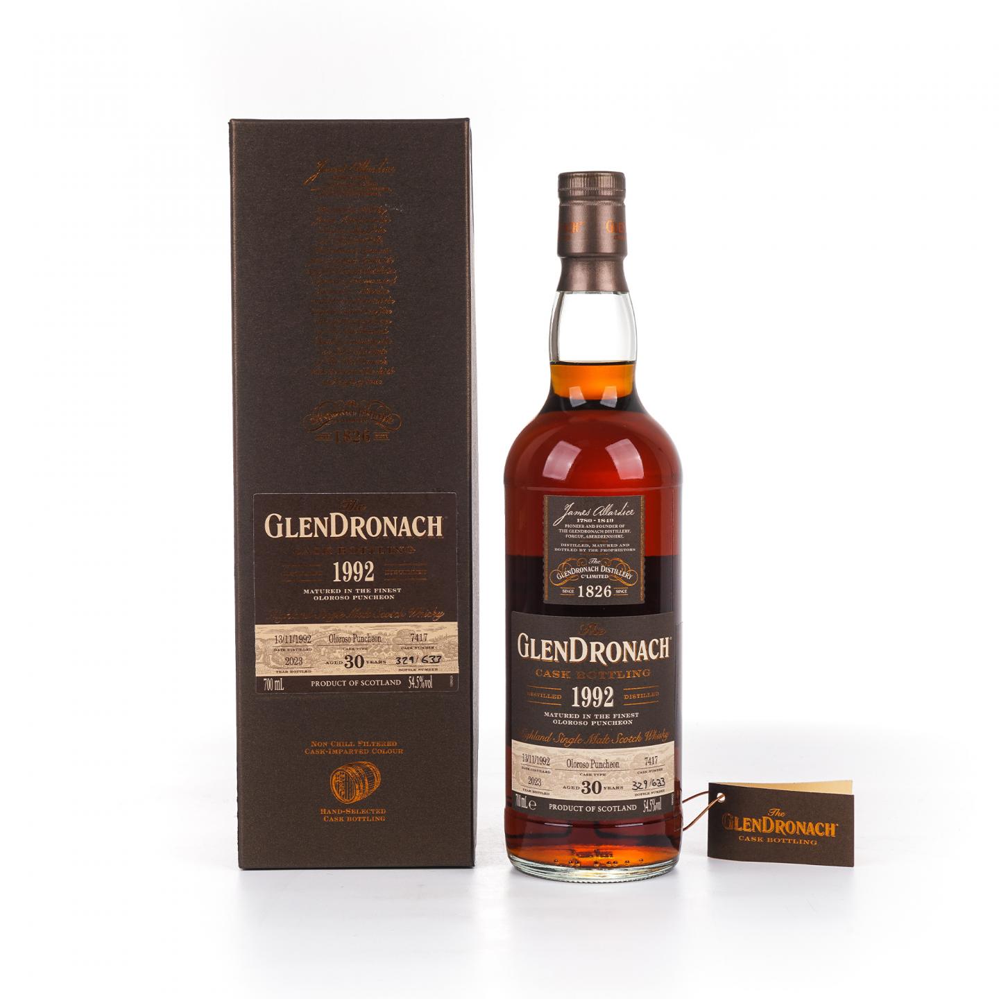 Glendronach 格兰多纳 30年 1992-2023 雪莉桶#7417 700ml