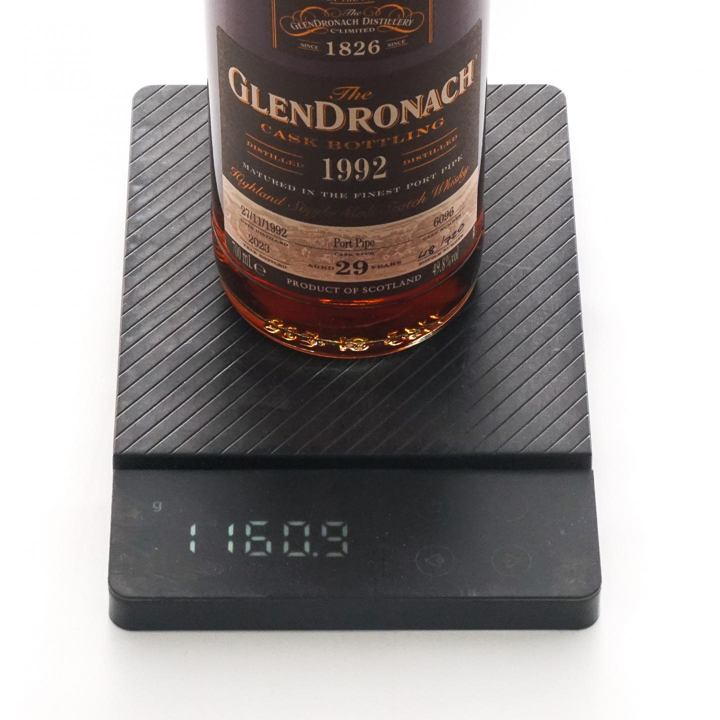 Glendronach 格兰多纳 29年 1992-2023 单桶#6096 行货 700ml 非原盒
