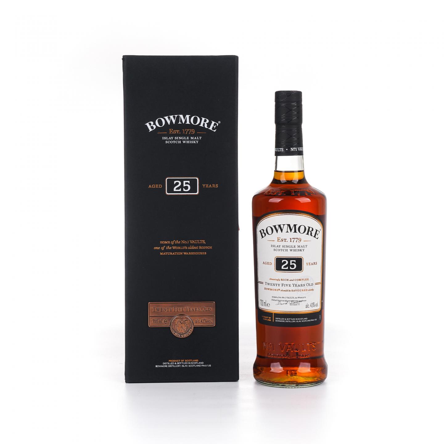 Bowmore 波摩 25年 单一麦芽 礼盒 700ml 43%Vol.