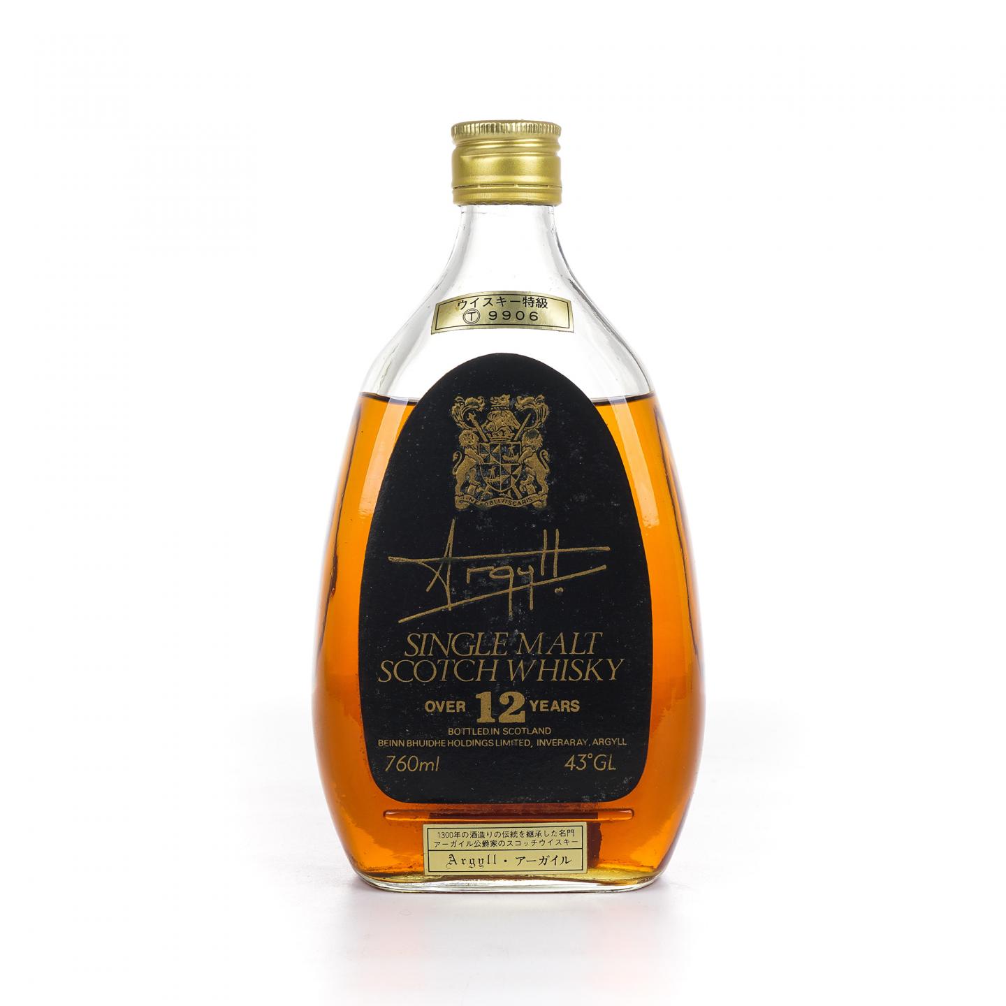 Argyll 12年 苏格兰威士忌 单一麦芽 760ml
