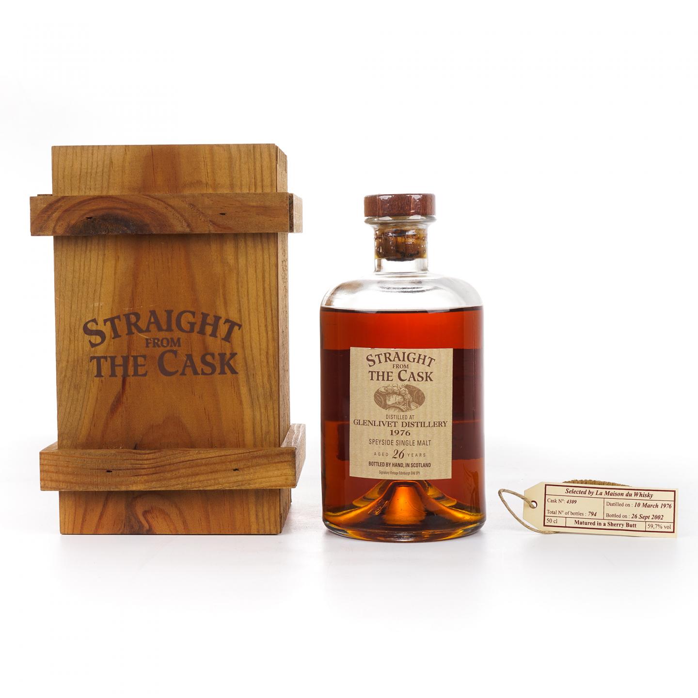 Glenlivet 格兰威特 26年 1976-2002 雪莉桶#4309 SV 500ml