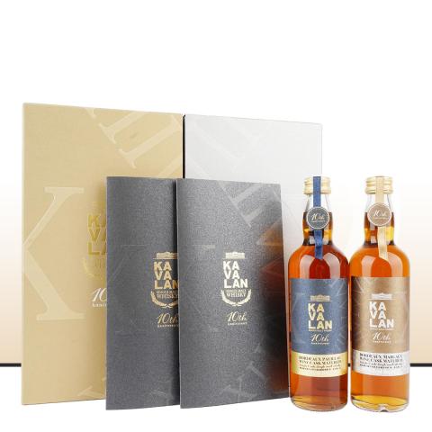 【法式风情】Kavalan 噶玛兰10周年纪念 波尔多玛歌/波雅克产区葡萄酒桶 200ml*2瓶组