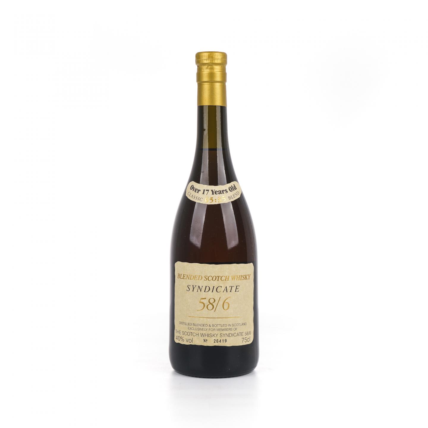 SYNDICATE 58/6 over17年 苏格兰调和威士忌 750ml