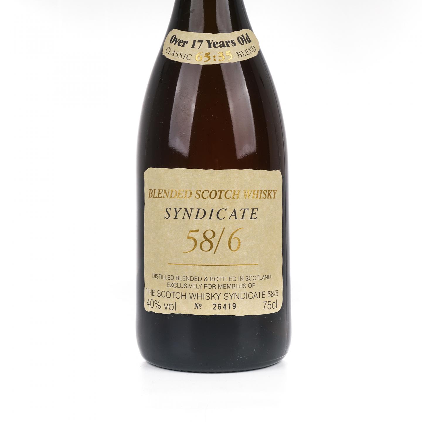 SYNDICATE 58/6 over17年 苏格兰调和威士忌 750ml