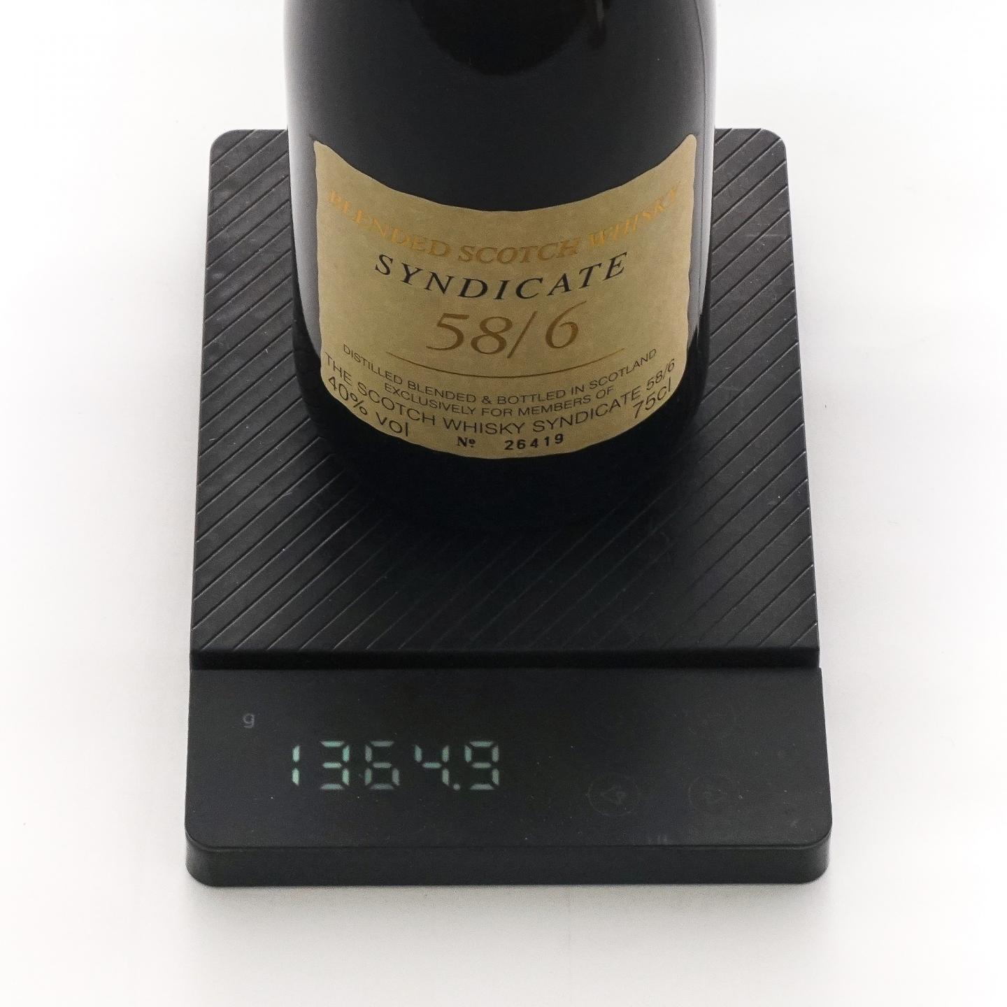 SYNDICATE 58/6 over17年 苏格兰调和威士忌 750ml