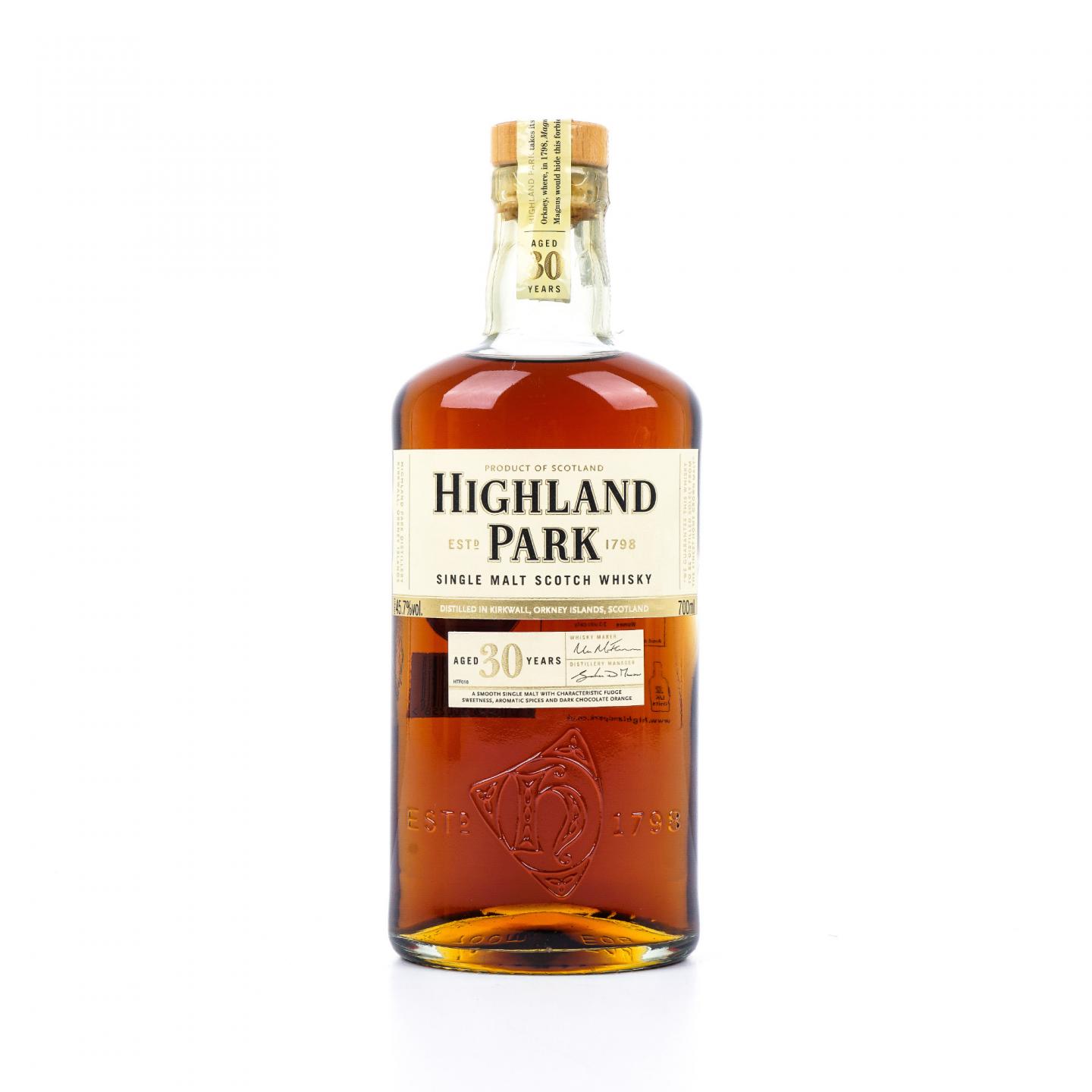 Highland Park 高原骑士 30年 木盒 700ml 非原盒