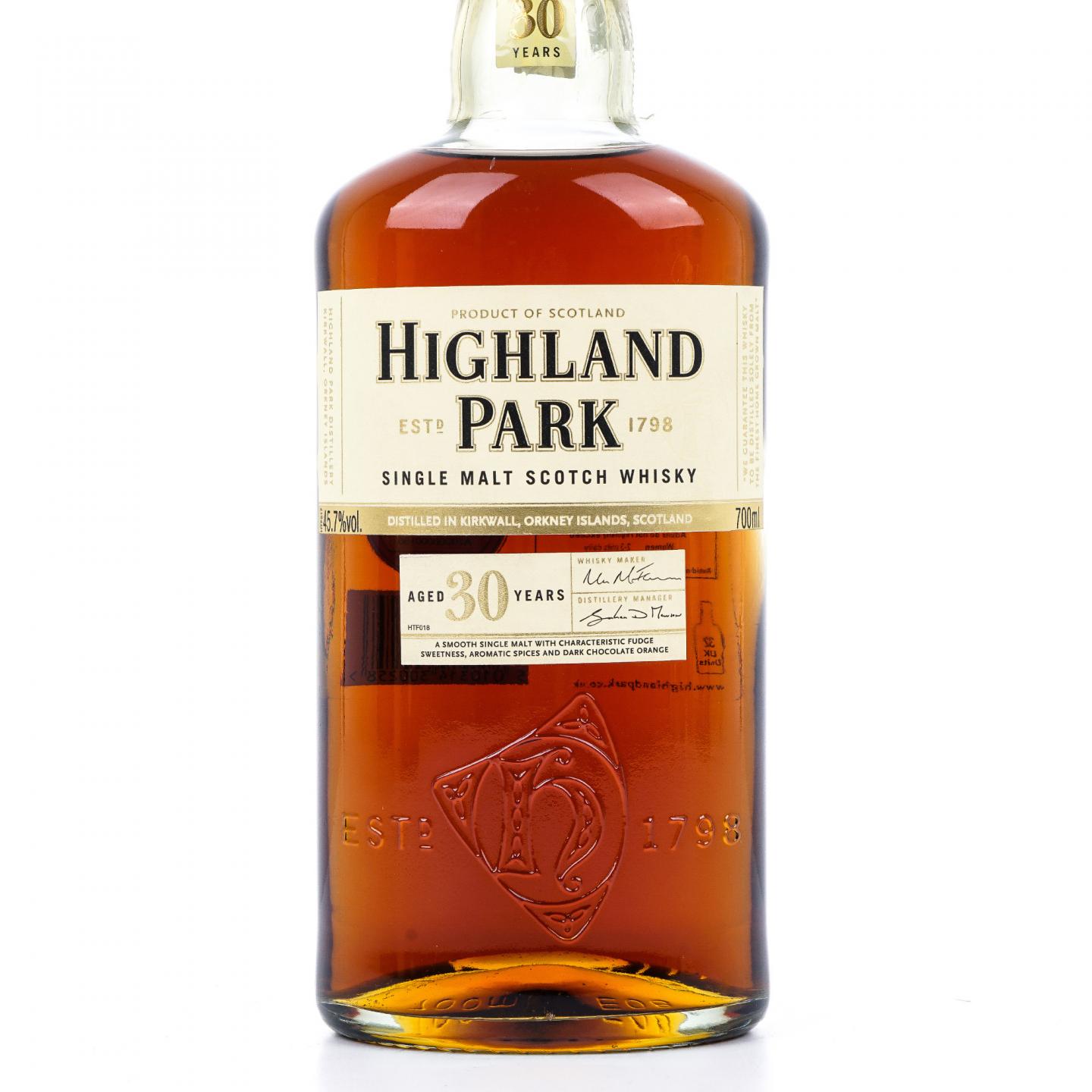 Highland Park 高原骑士 30年 木盒 700ml 非原盒