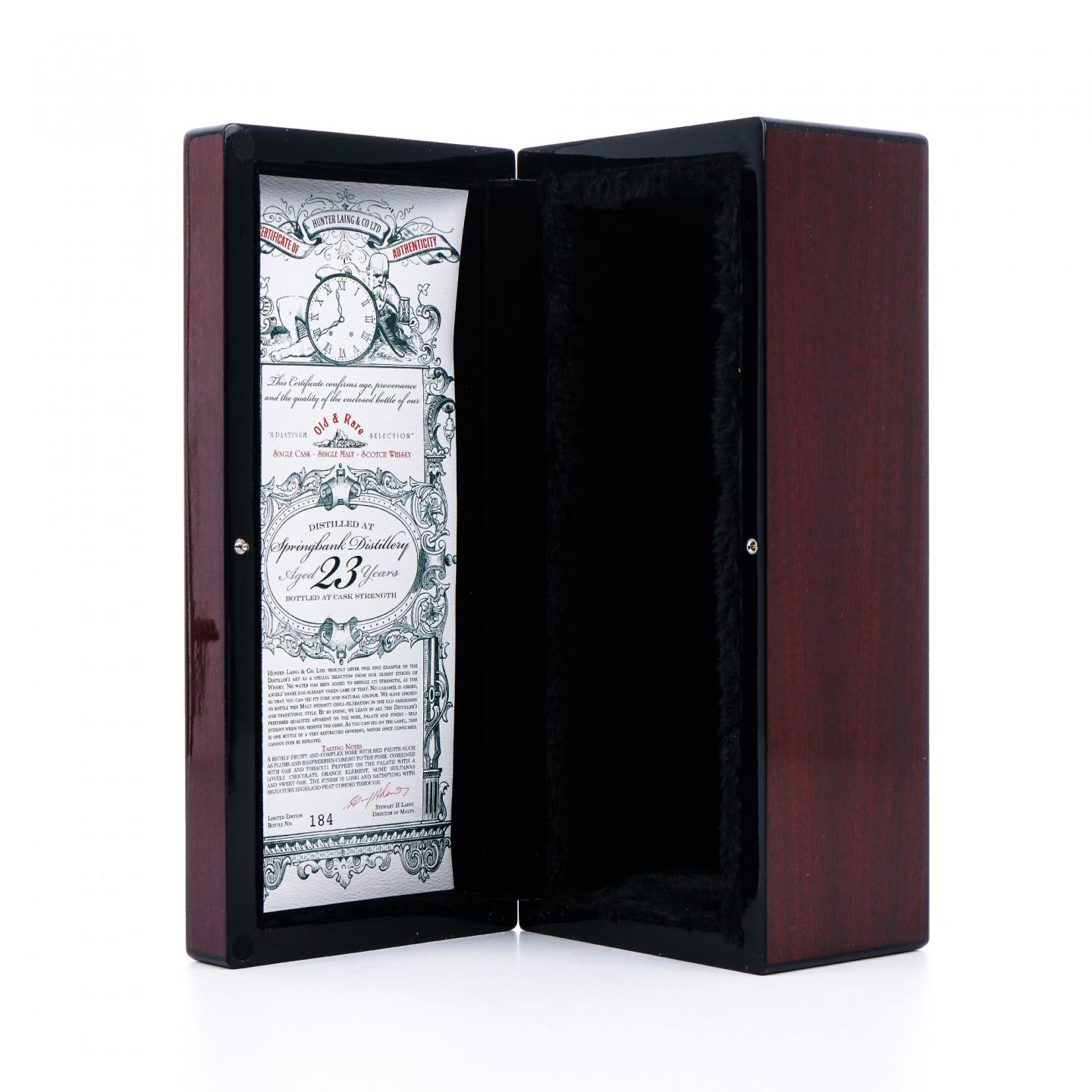 Springbank 云顶 23年 1995-2019 HL Old & Rare 雪莉单桶 桶强 700ml