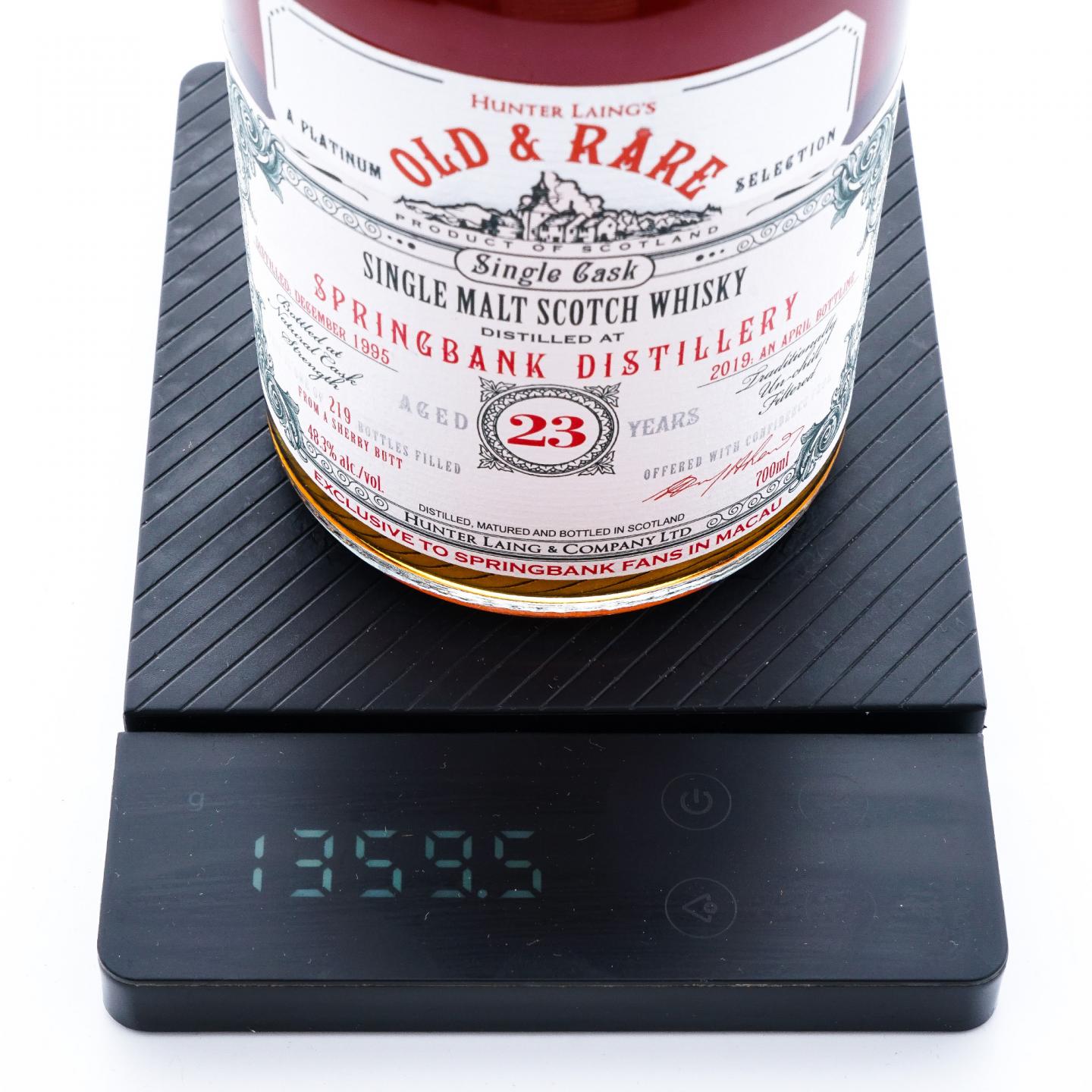 Springbank 云顶 23年 1995-2019 HL Old & Rare 雪莉单桶 桶强 700ml