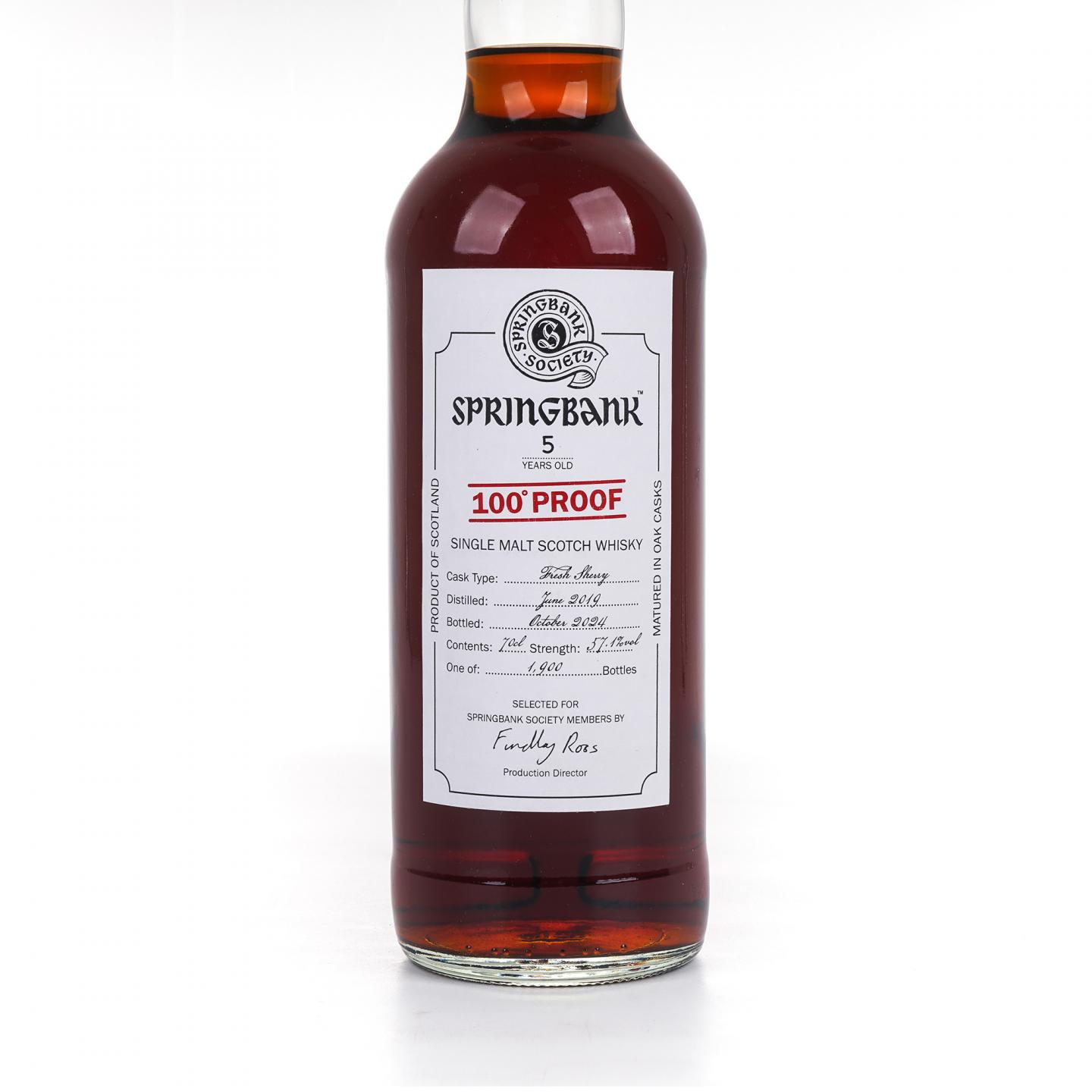 Springbank 云顶 5年 2019-2024 雪莉桶 云顶协会