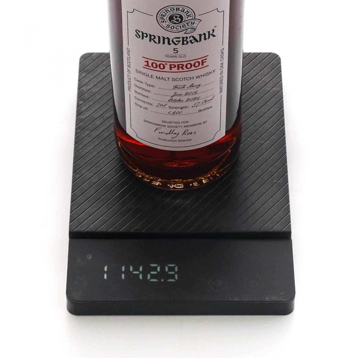 Springbank 云顶 5年 2019-2024 雪莉桶 云顶协会