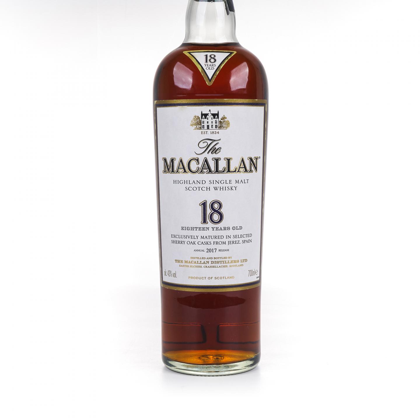 Macallan 麦卡伦 18年 2017 雪莉桶