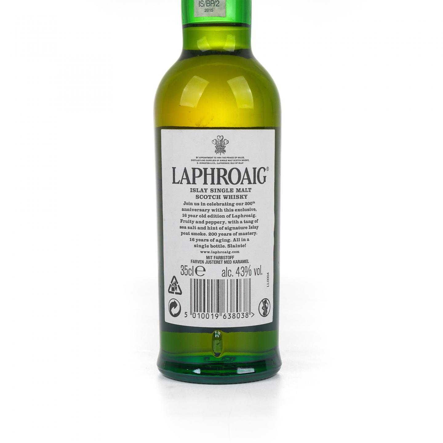 Laphroaig 拉弗格 16年 200周年纪念款 350毫升