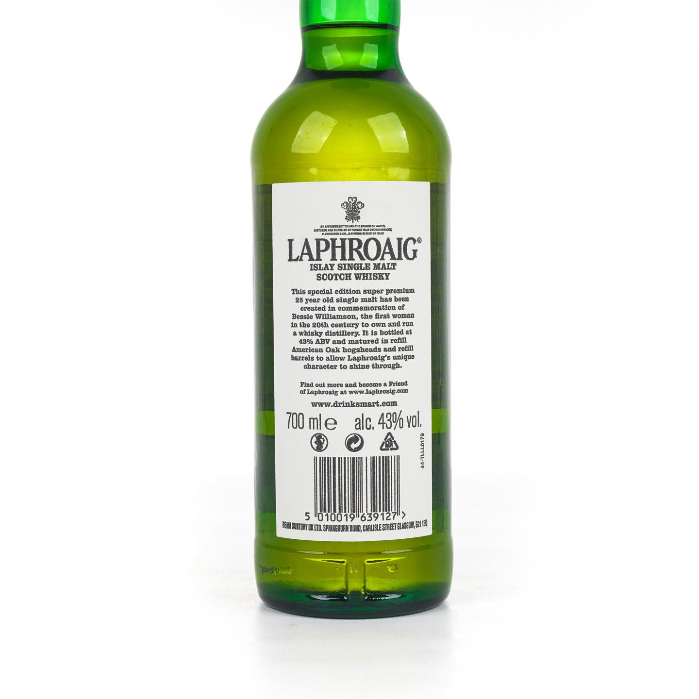 Laphroaig 拉弗格 25年 The Bessie Williamson Story 礼盒