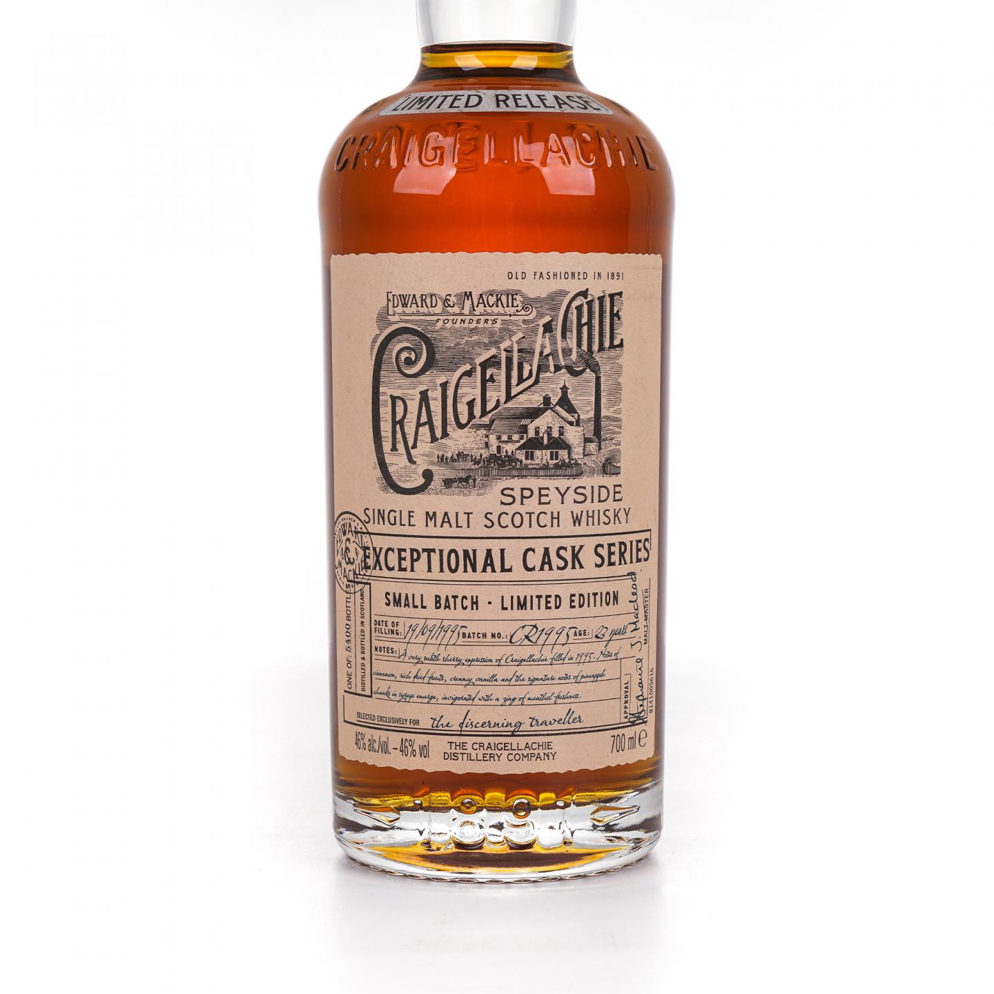 Craigellachie 克莱拉奇 23年 1995 ECS系列 Batch No.CR1995