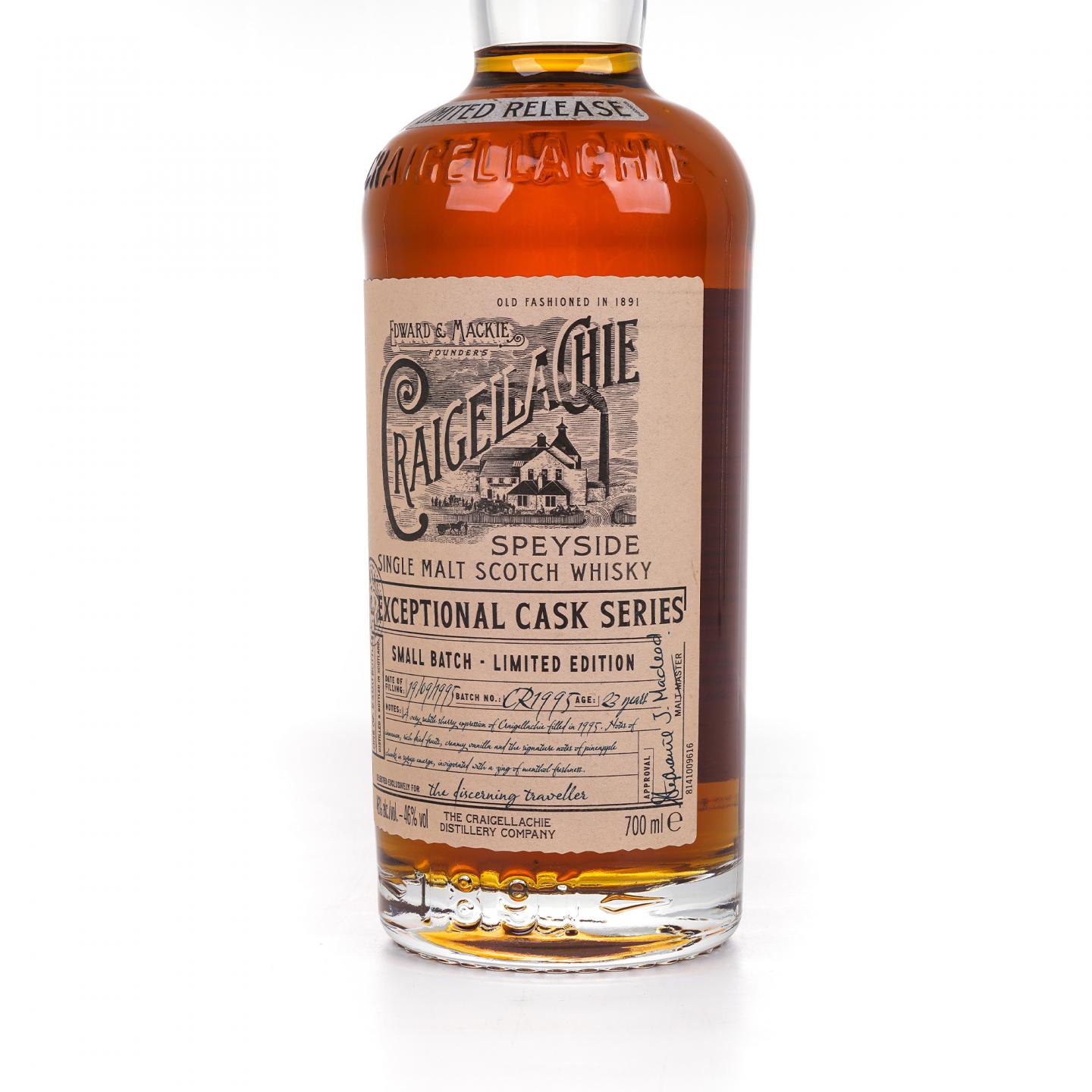 Craigellachie 克莱拉奇 23年 1995 ECS系列 Batch No.CR1995