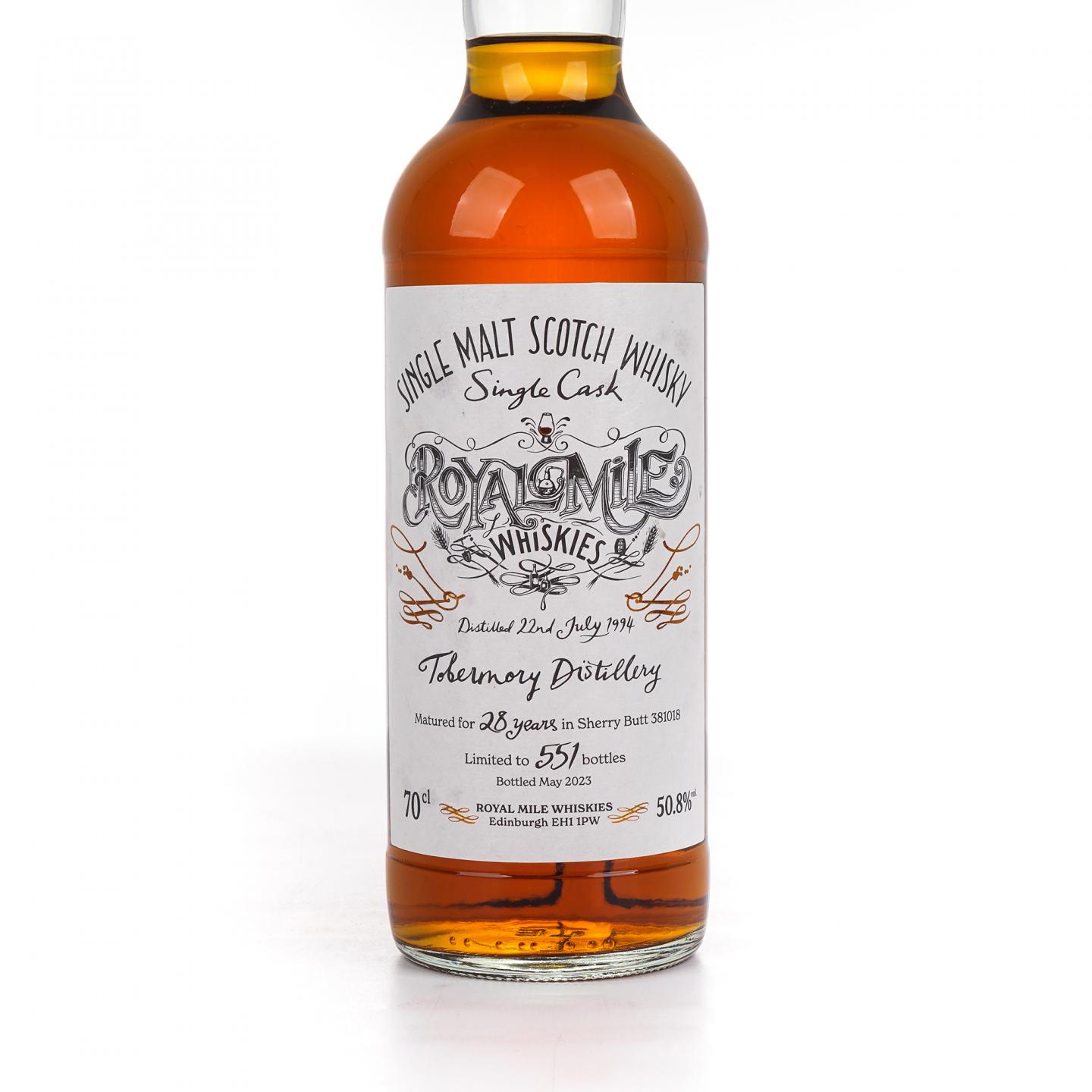 Tobermory 托伯莫里 28年 1994-2023 雪莉单桶#381018 RM