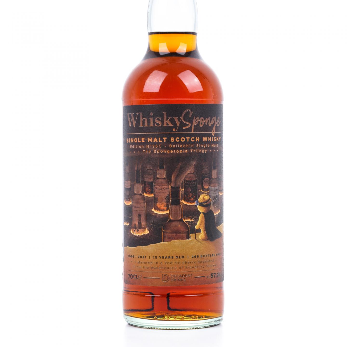 Ballechin 15年 2005-2021 雪莉桶 威士忌海绵