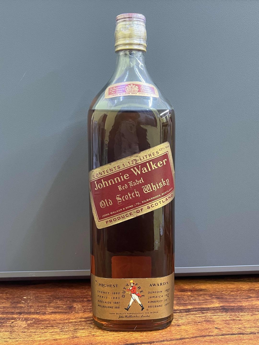 1.25升 80年代 Johnnie Walker 红牌