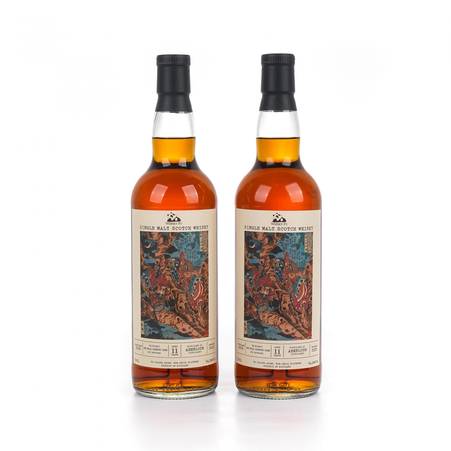 Aberlour 雅伯莱 11年 2014-2025 「通俗水浒传豪杰·鼓上蚤时迁」初填雪莉桶 2瓶组