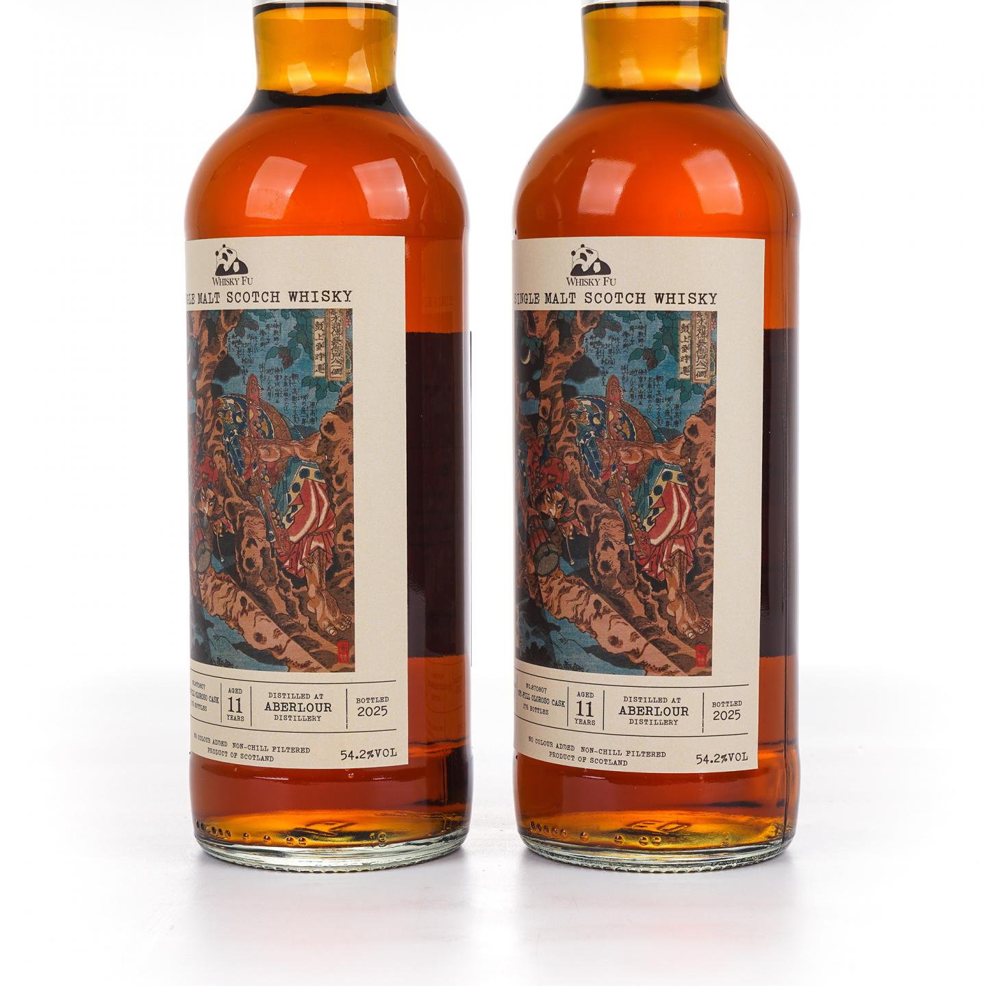 Aberlour 雅伯莱 11年 2014-2025 「通俗水浒传豪杰·鼓上蚤时迁」初填雪莉桶 2瓶组