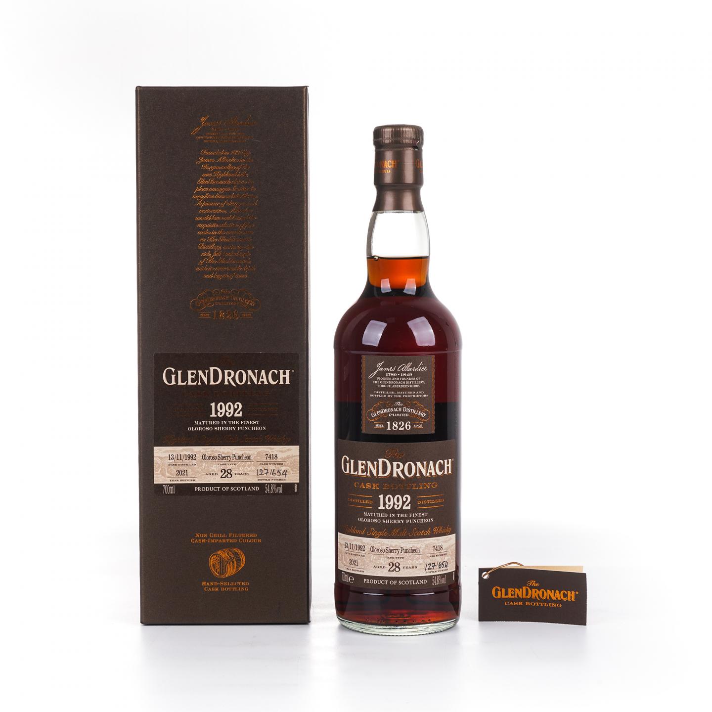 Glendronach 格兰多纳 28年 1992-2021 雪莉桶#7418