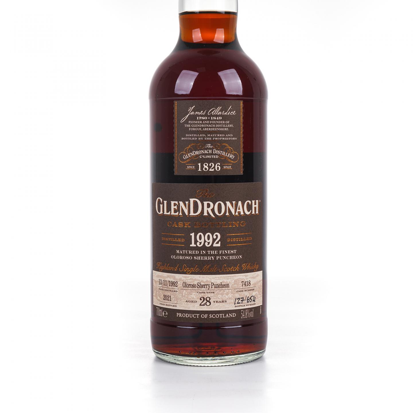 Glendronach 格兰多纳 28年 1992-2021 雪莉桶#7418