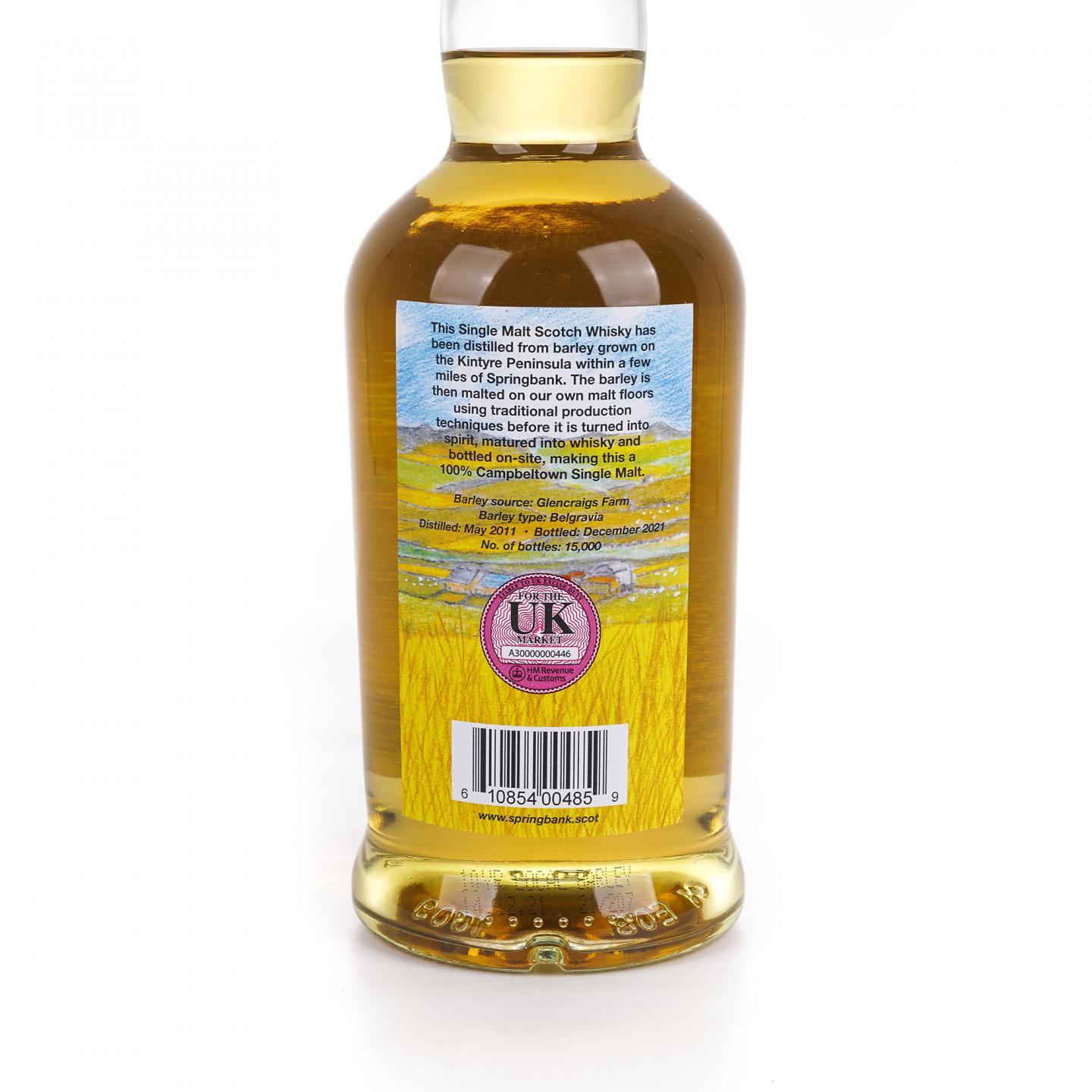 Springbank 云顶 10年 2011-2021 本地大麦